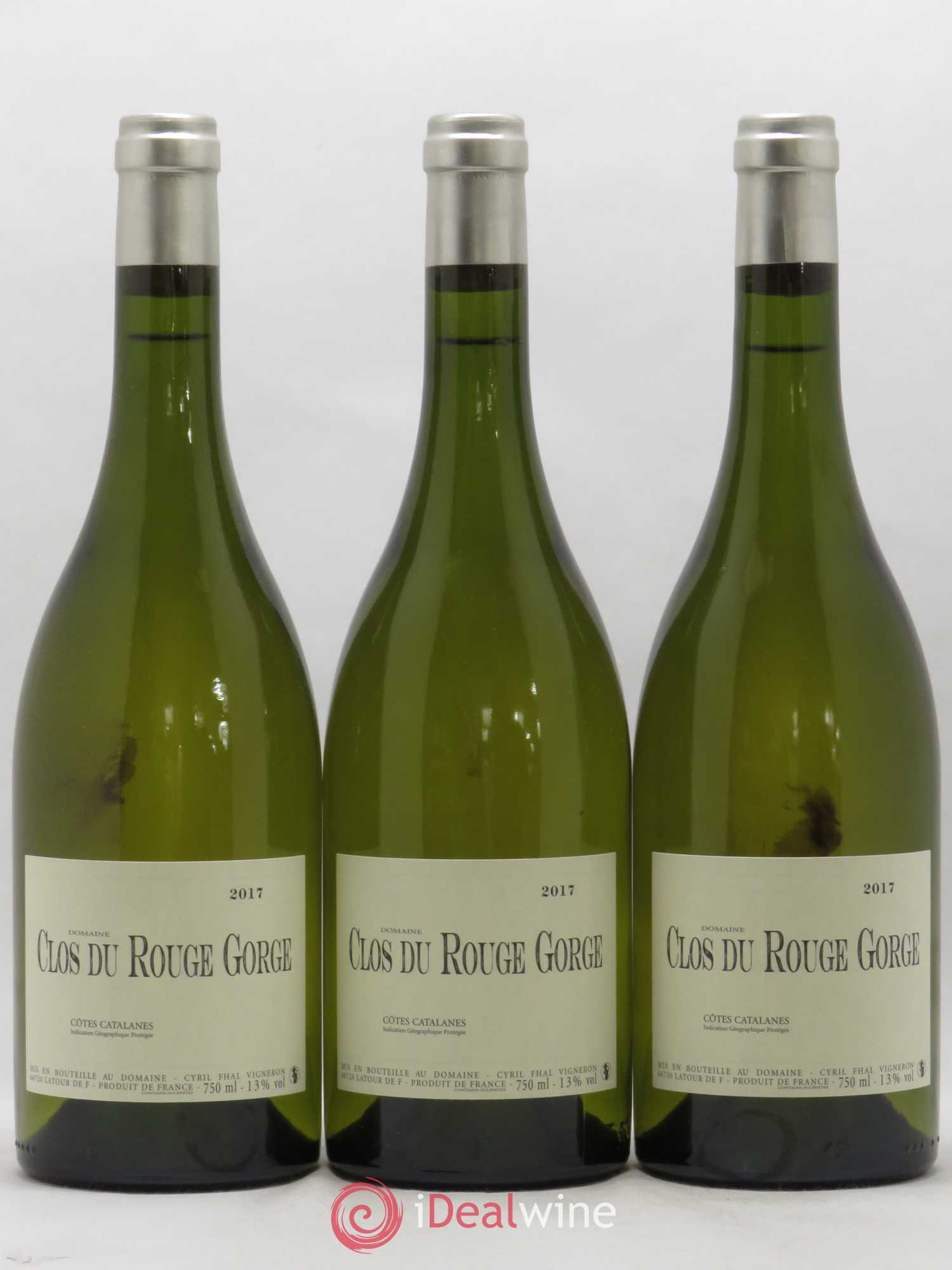 Côtes Catalanes Clos du Rouge Gorge Cyril Fhal 2017 - Lot de 6 bouteilles - 1