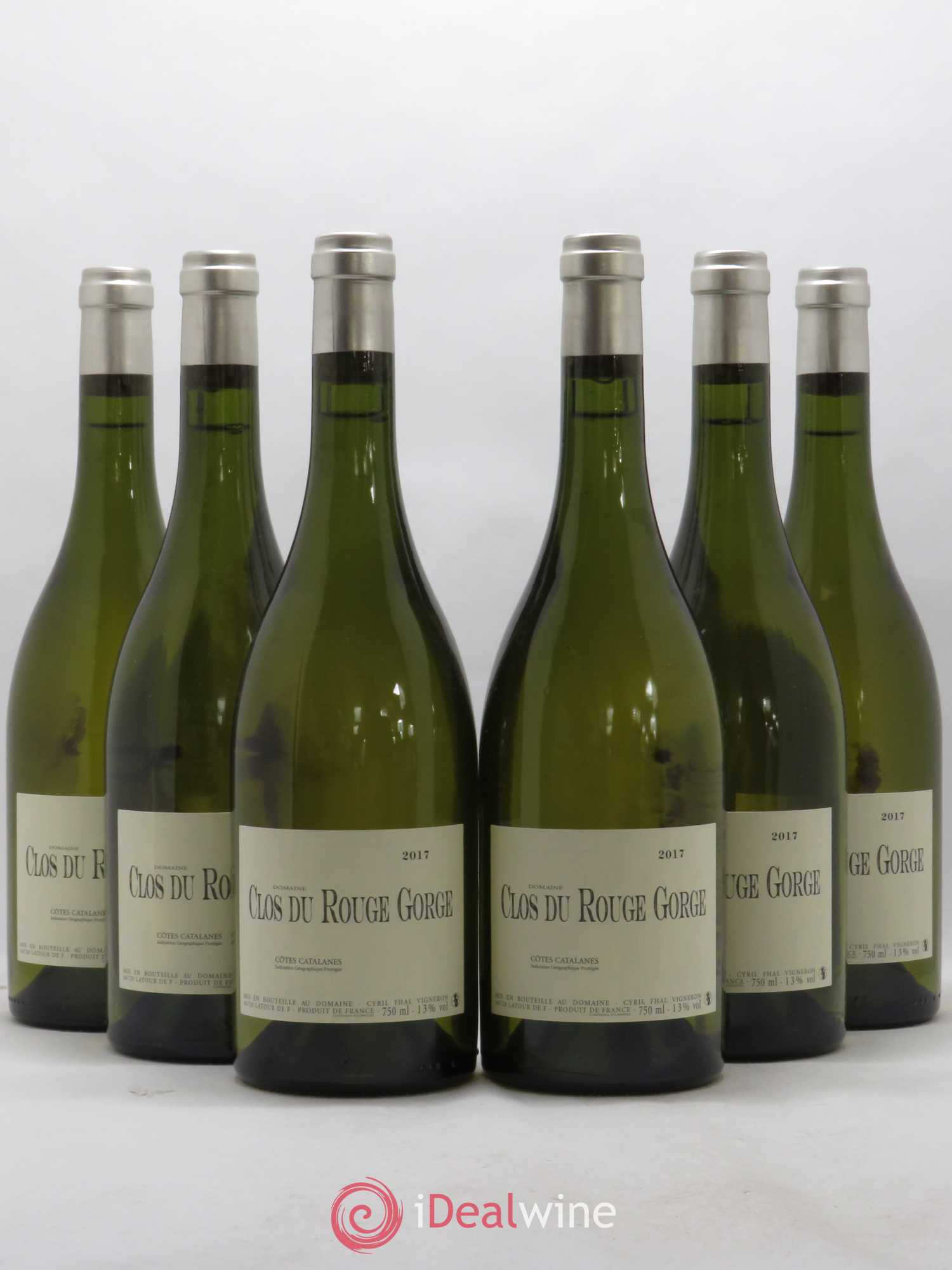 Côtes Catalanes Clos du Rouge Gorge Cyril Fhal 2017 - Lot de 6 bouteilles - 0