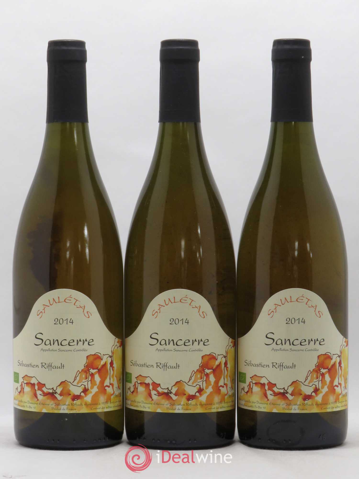 Sancerre Sauletas Sébastien Riffault 2014 - Posten von 3 Flaschen - 0