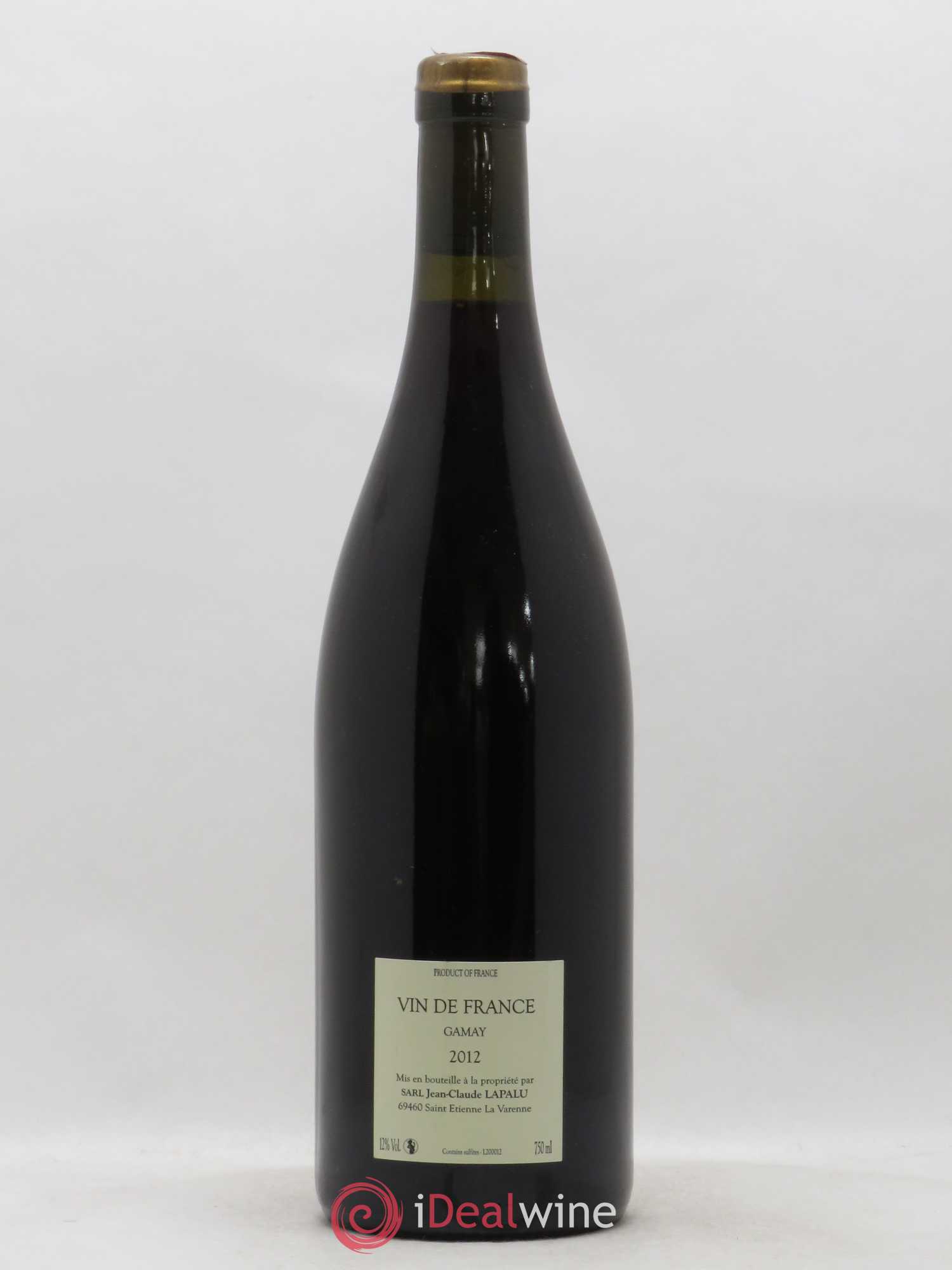 Vin de France Alma Mater Jean-Claude Lapalu 2012 - Lot de 1 bouteille - 1