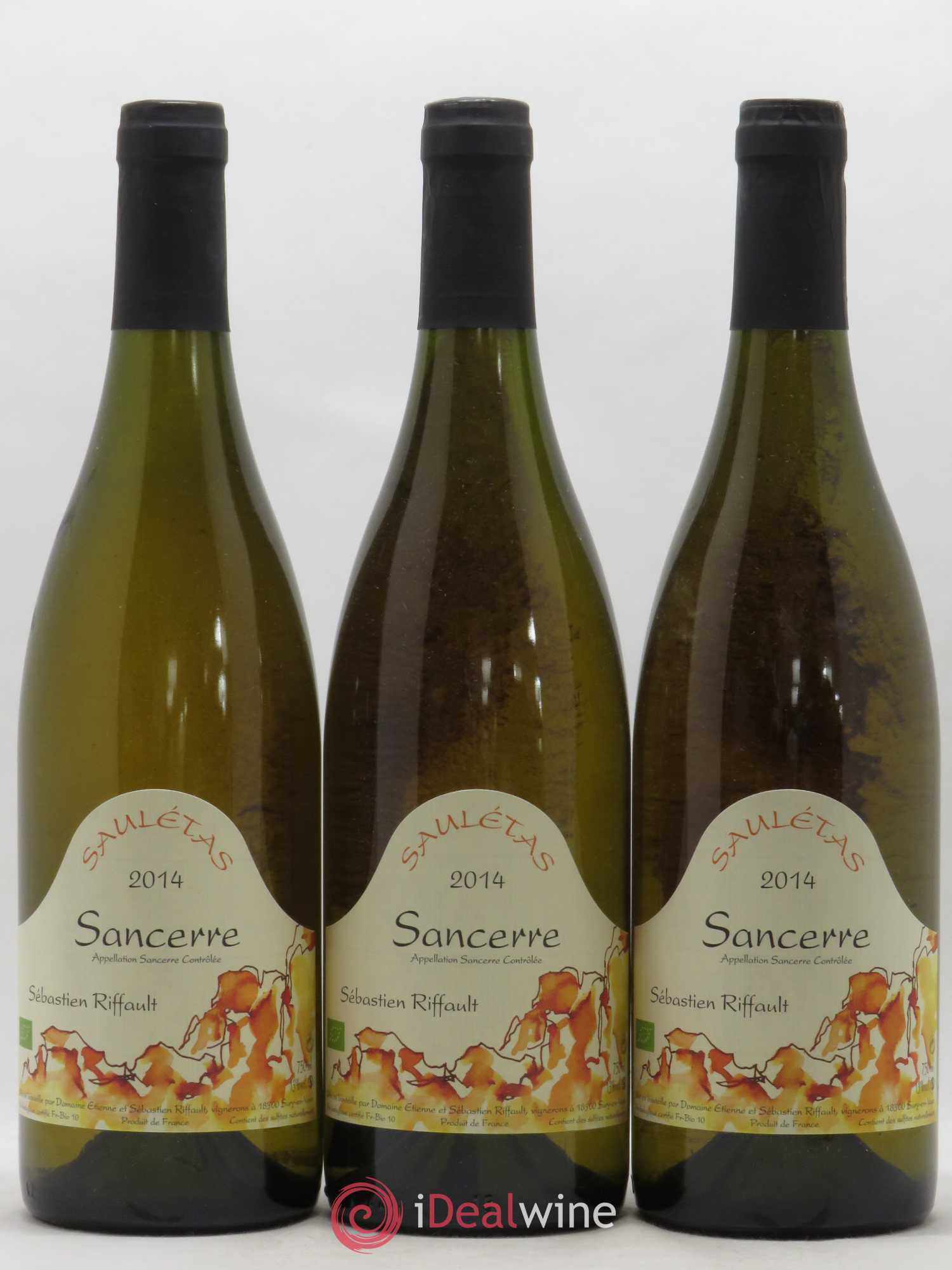 Sancerre Sauletas Sébastien Riffault 2014 - Posten von 3 Flaschen - 0