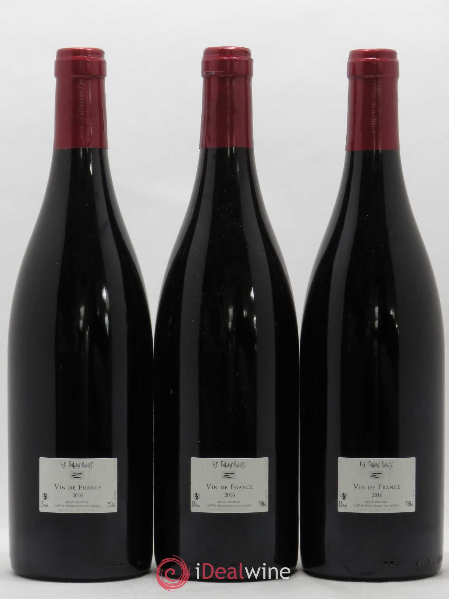 Vin de France Frida Les Foulards Rouges 2016 - Lotto di 3 bottiglie - 1