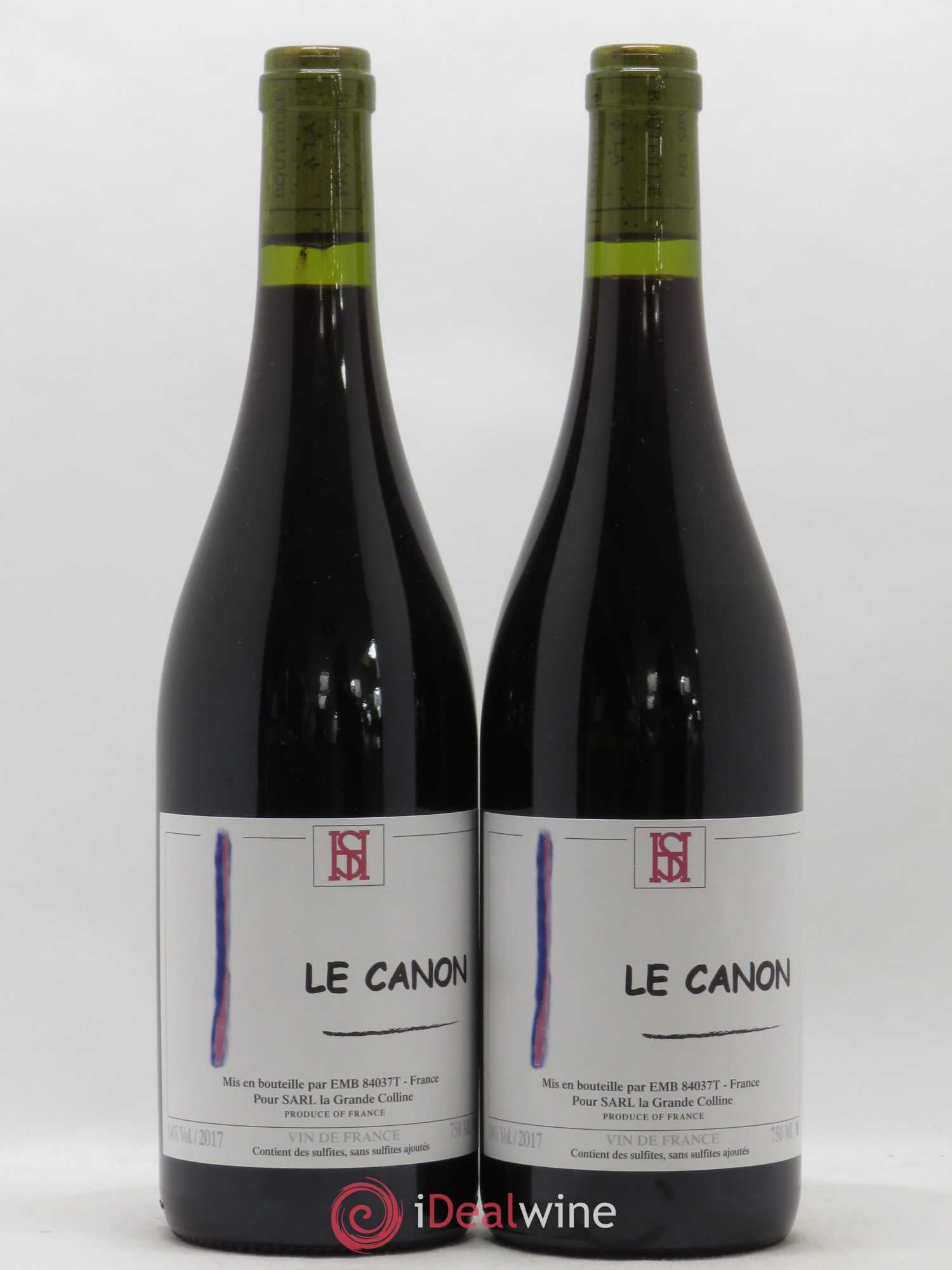 Vin de France Le Canon Hirotake Ooka - Domaine La Grande Colline 2017 - Lot de 2 bouteilles - 0