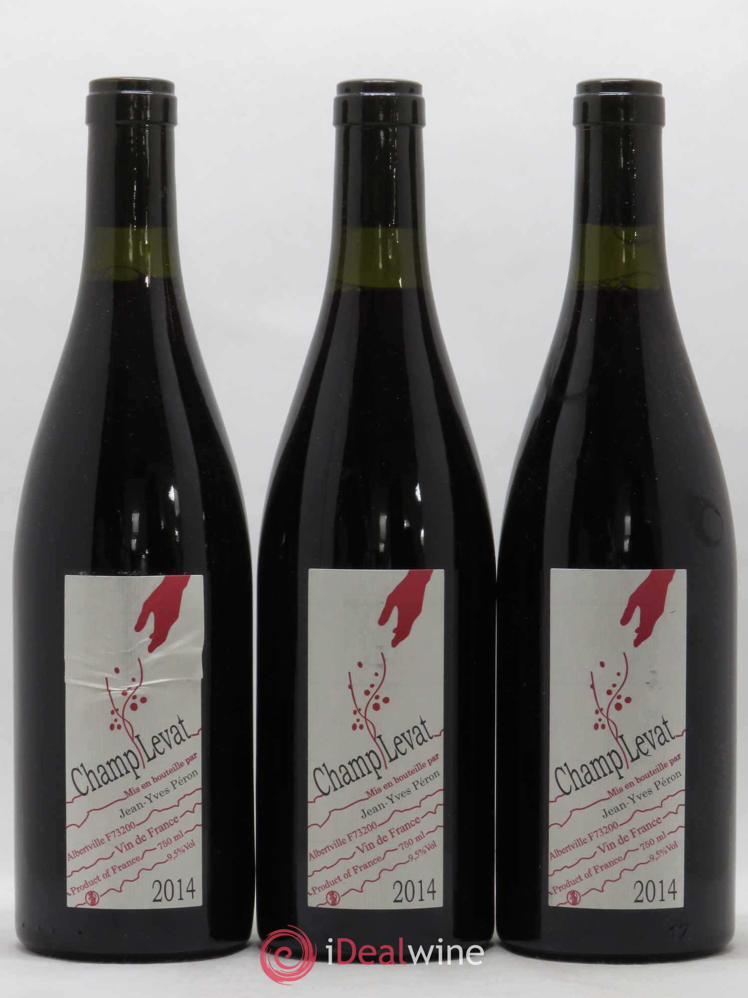 Vin de France Champ Levat Jean-Yves Péron 2014 - Lot de 3 bouteilles - 0