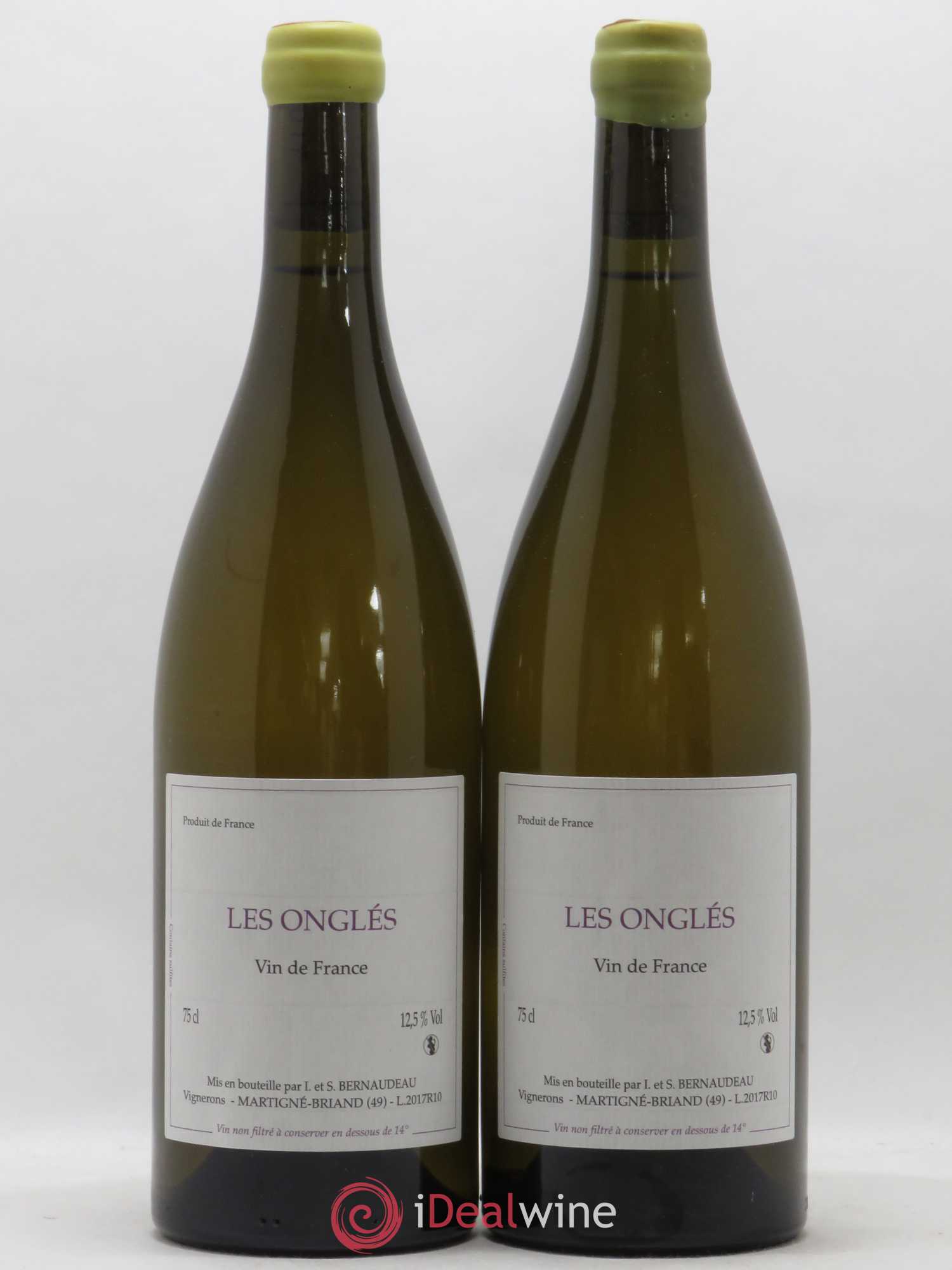 Vin de France Les Onglés Stéphane Bernaudeau 2017 - Lot de 2 bouteilles - 0