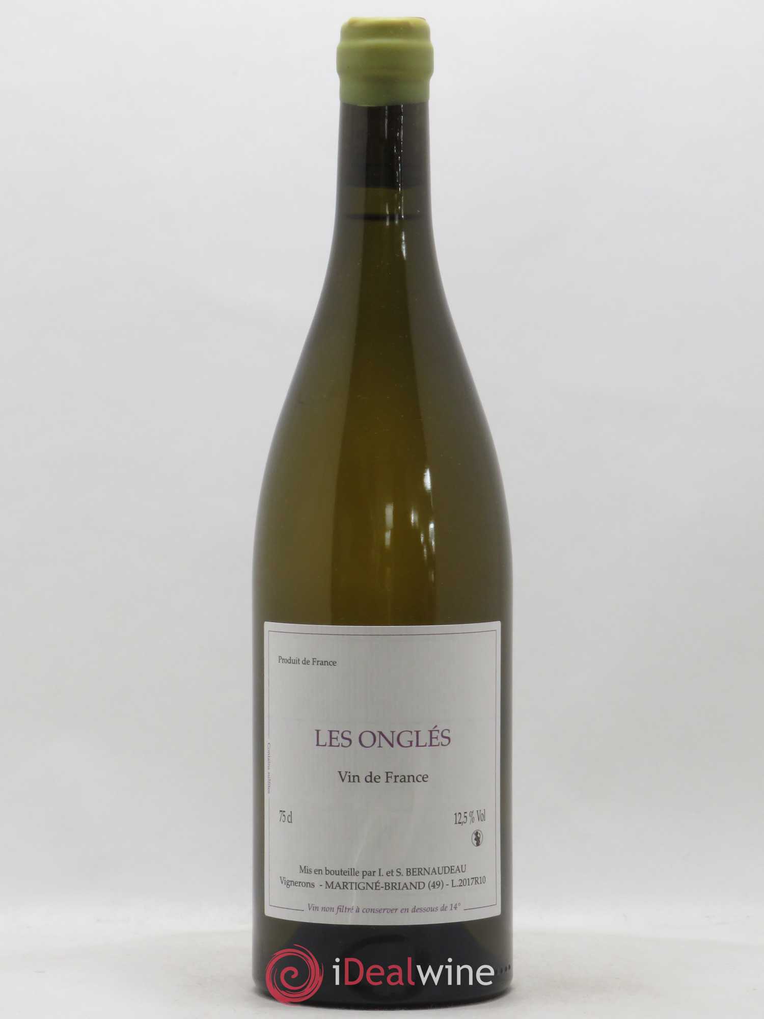 Vin de France Les Onglés Stéphane Bernaudeau 2017 - Lot de 1 bouteille - 0