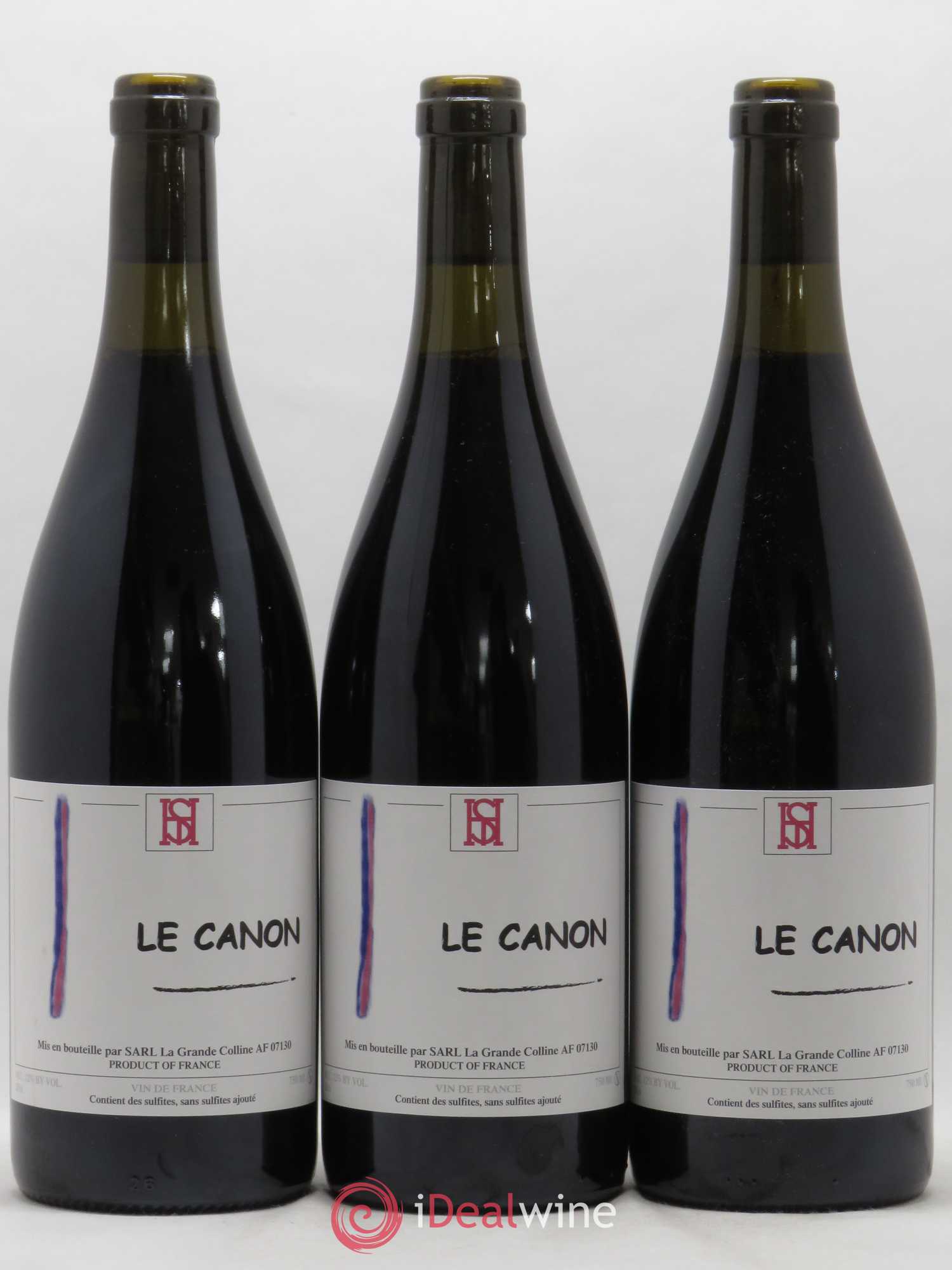 Vin de France Le Canon Hirotake Ooka - Domaine La Grande Colline 2016 - Lot de 3 bouteilles - 0