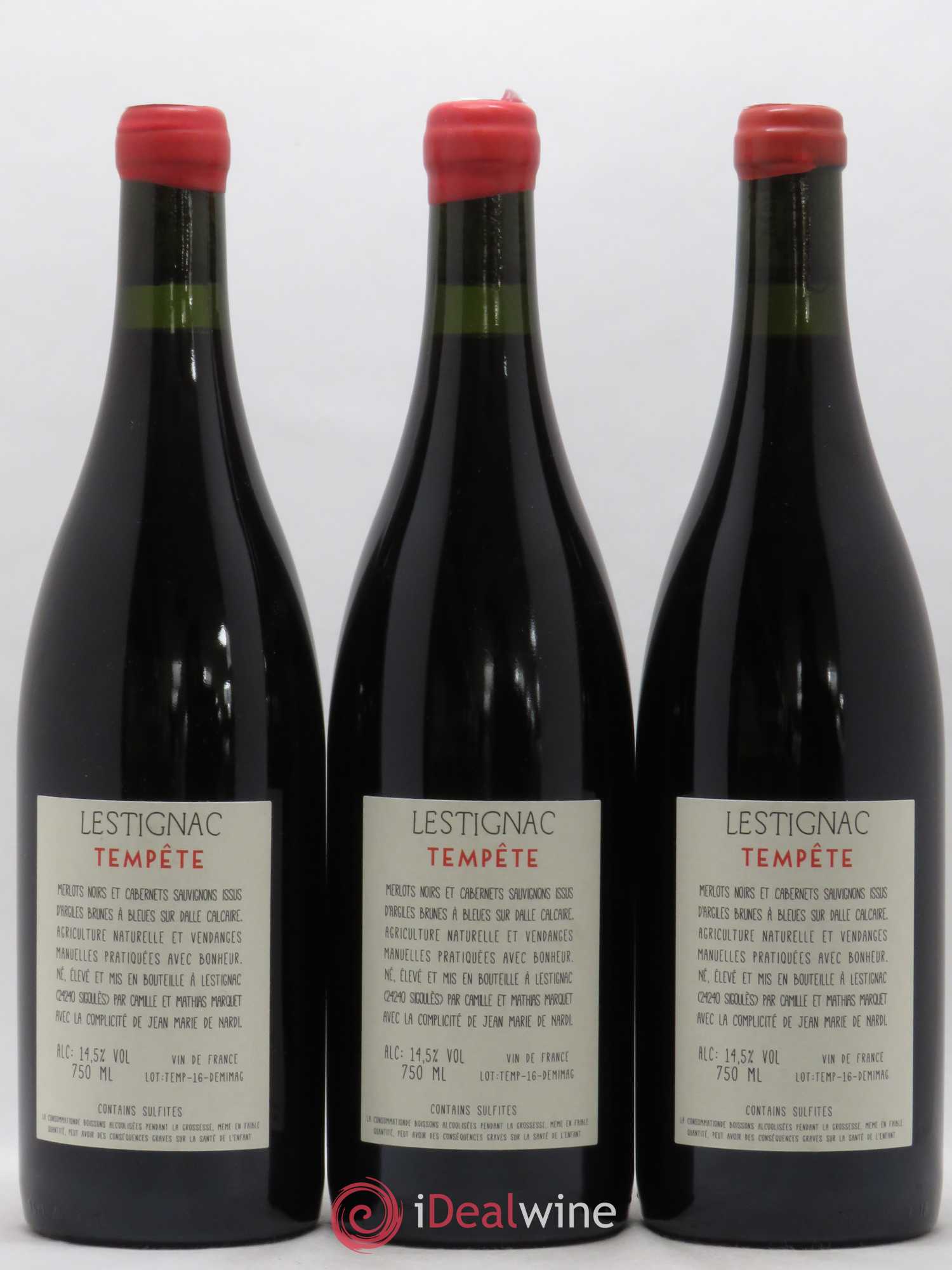 Sud-Ouest Vin de France Tempete Château Lestignac 2016 - Posten von 6 Flaschen - 4