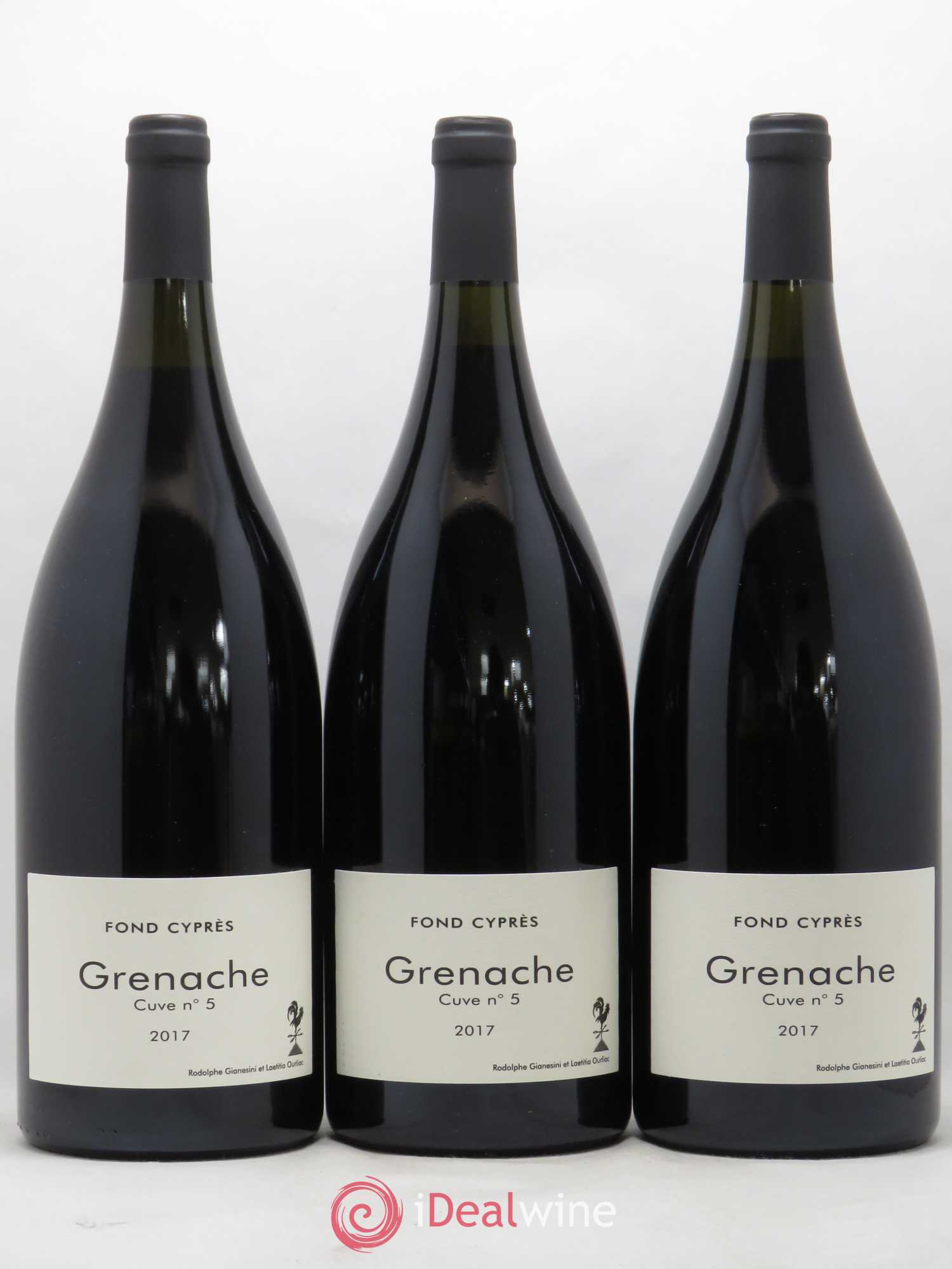 Vin de France Grenache Cuve n°5 Domaine Fond Cypres 2017 - Posten von 3 Magnum - 0