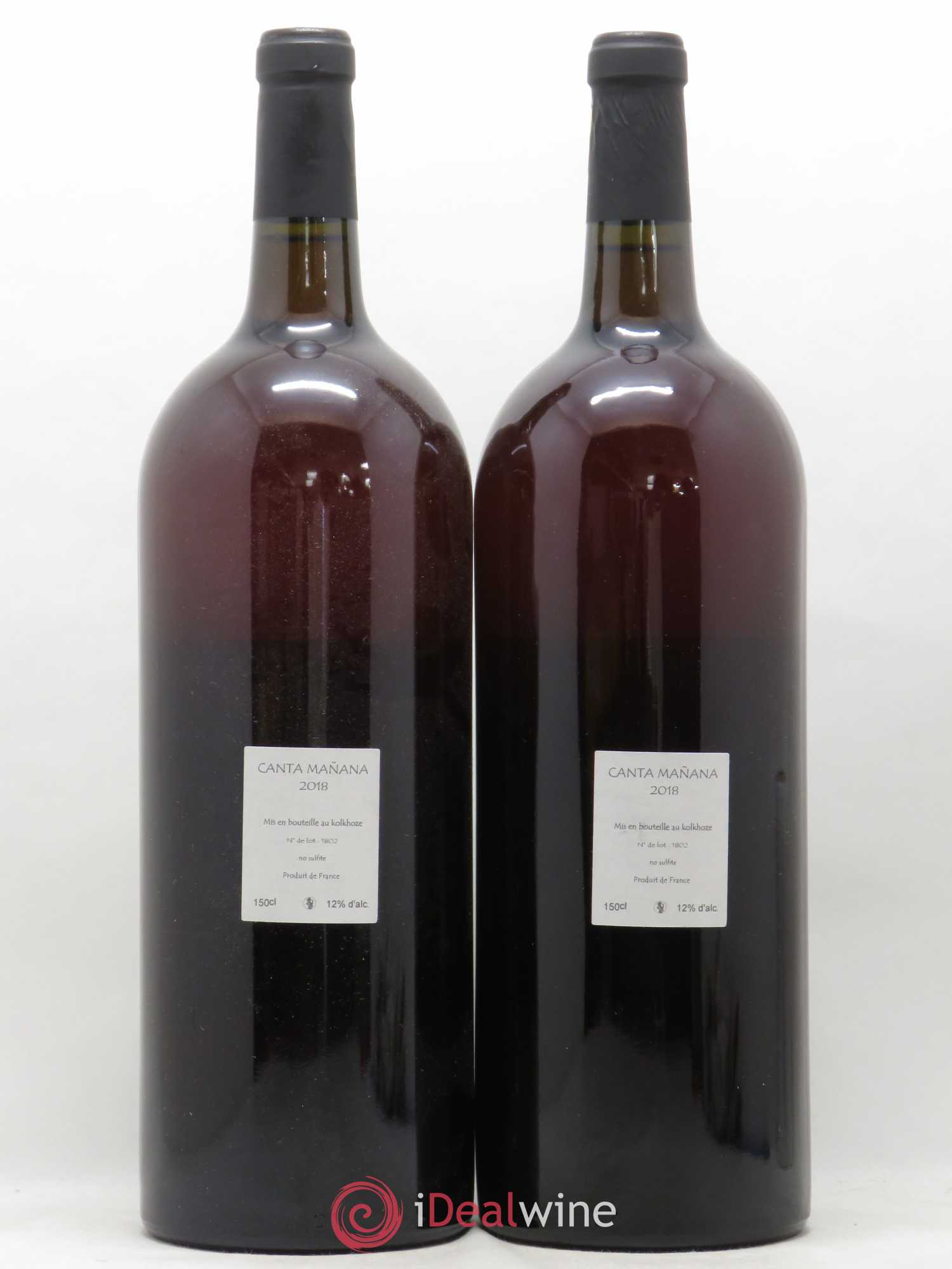 Vin de France Canta Manana Les Vins du Cabanon - Alain Castex 2018 - Lot de 2 magnums - 1