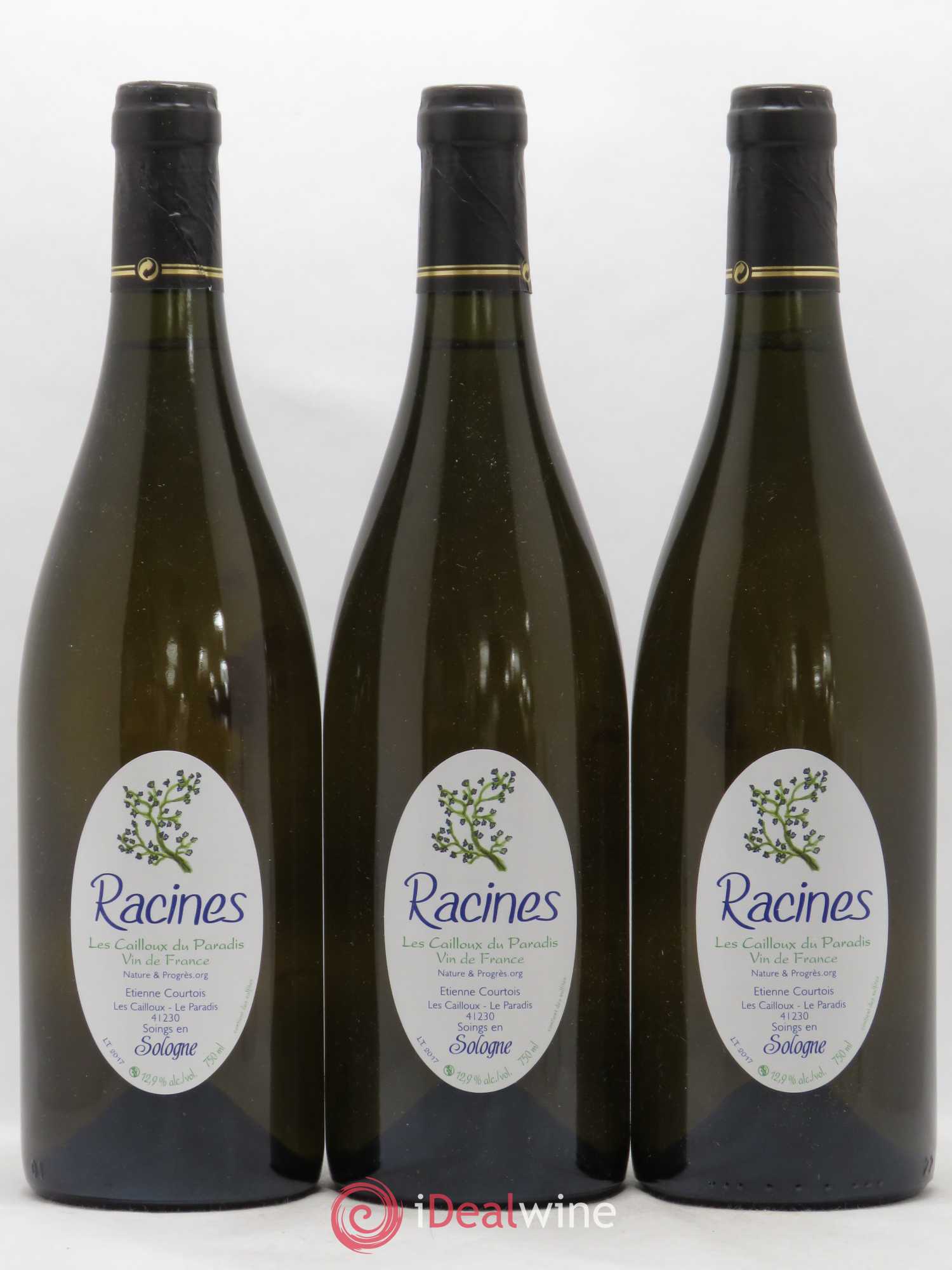 Vin de France Racines Les Cailloux du Paradis 2017 - Lot de 3 bouteilles - 0