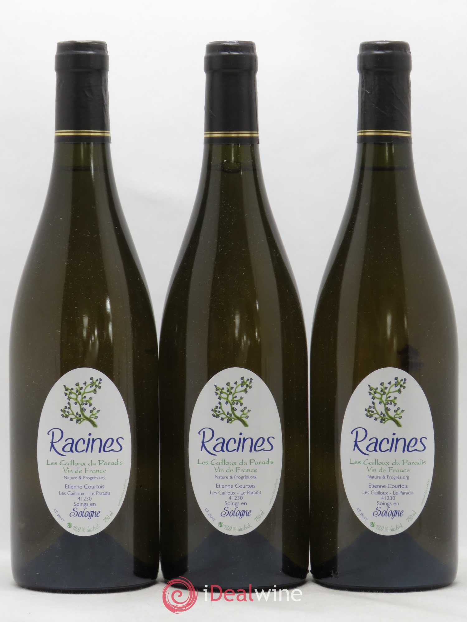 Vin de France Racines Les Cailloux du Paradis 2017 - Lot de 3 bouteilles - 0