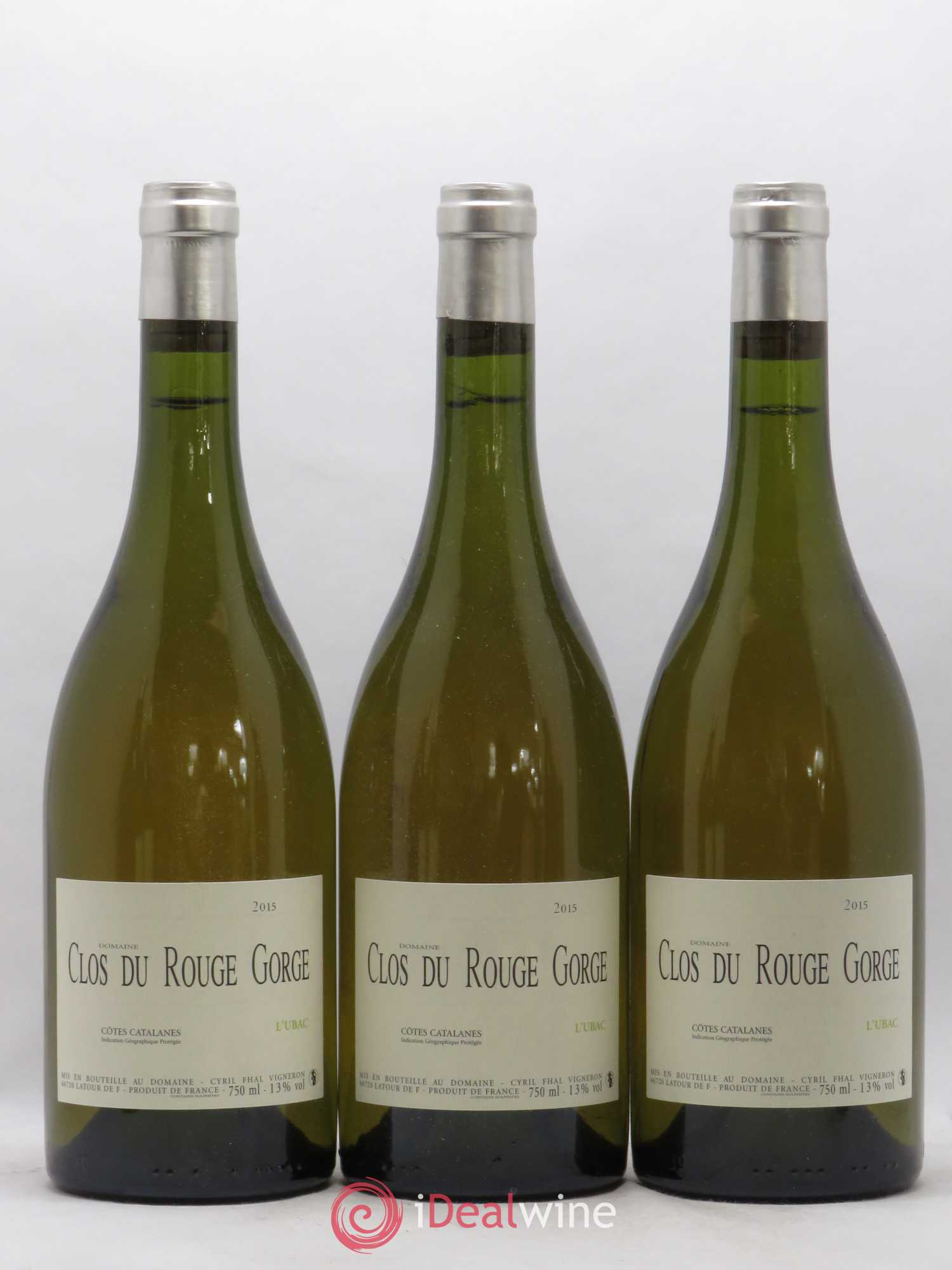 Côtes Catalanes Clos du Rouge Gorge L'Ubac Cyril Fhal 2015 - Lot de 6 bouteilles - 1