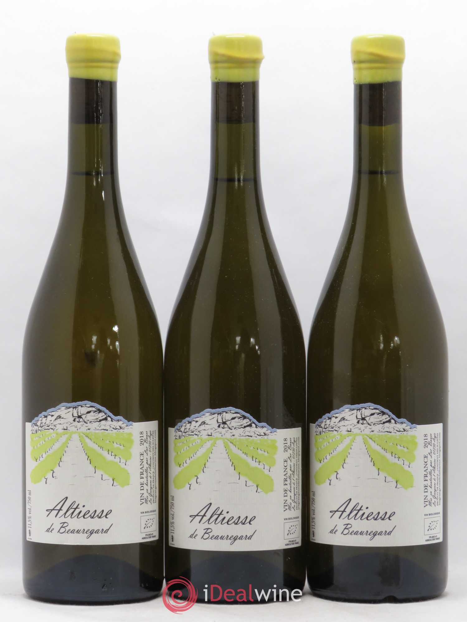 Vin de France Altiesse de Beauregard Les Grangeons de l'Albarine 2018 - Posten von 3 Flaschen - 0