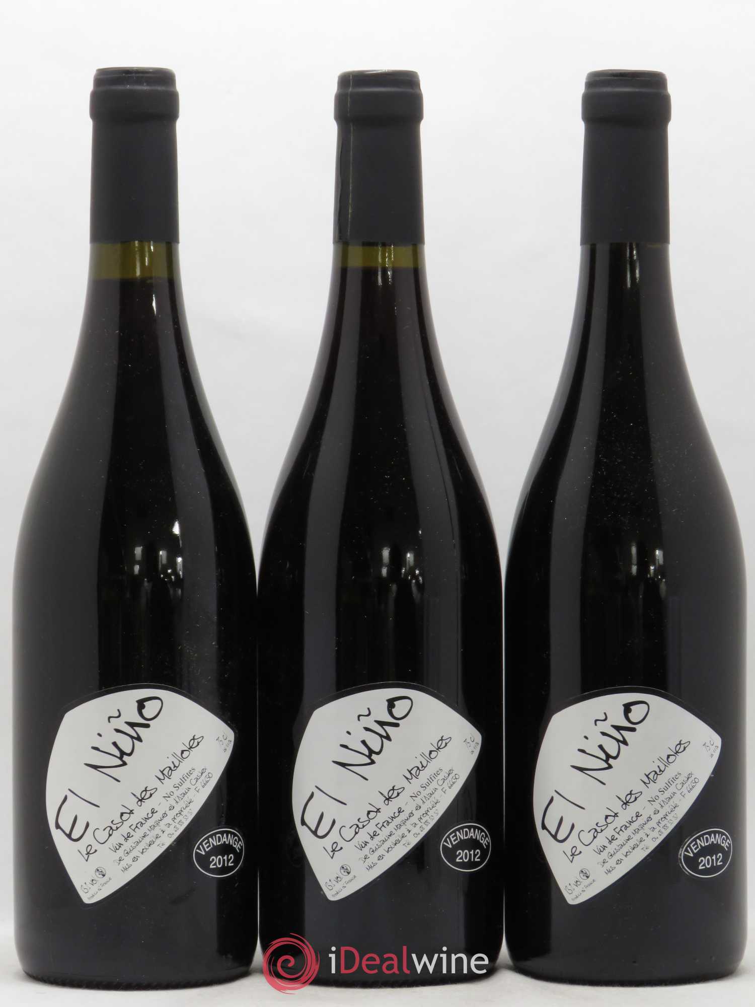 Vin de France El Nino Le Casot des Mailloles 2012 - Posten von 3 Flaschen - 0