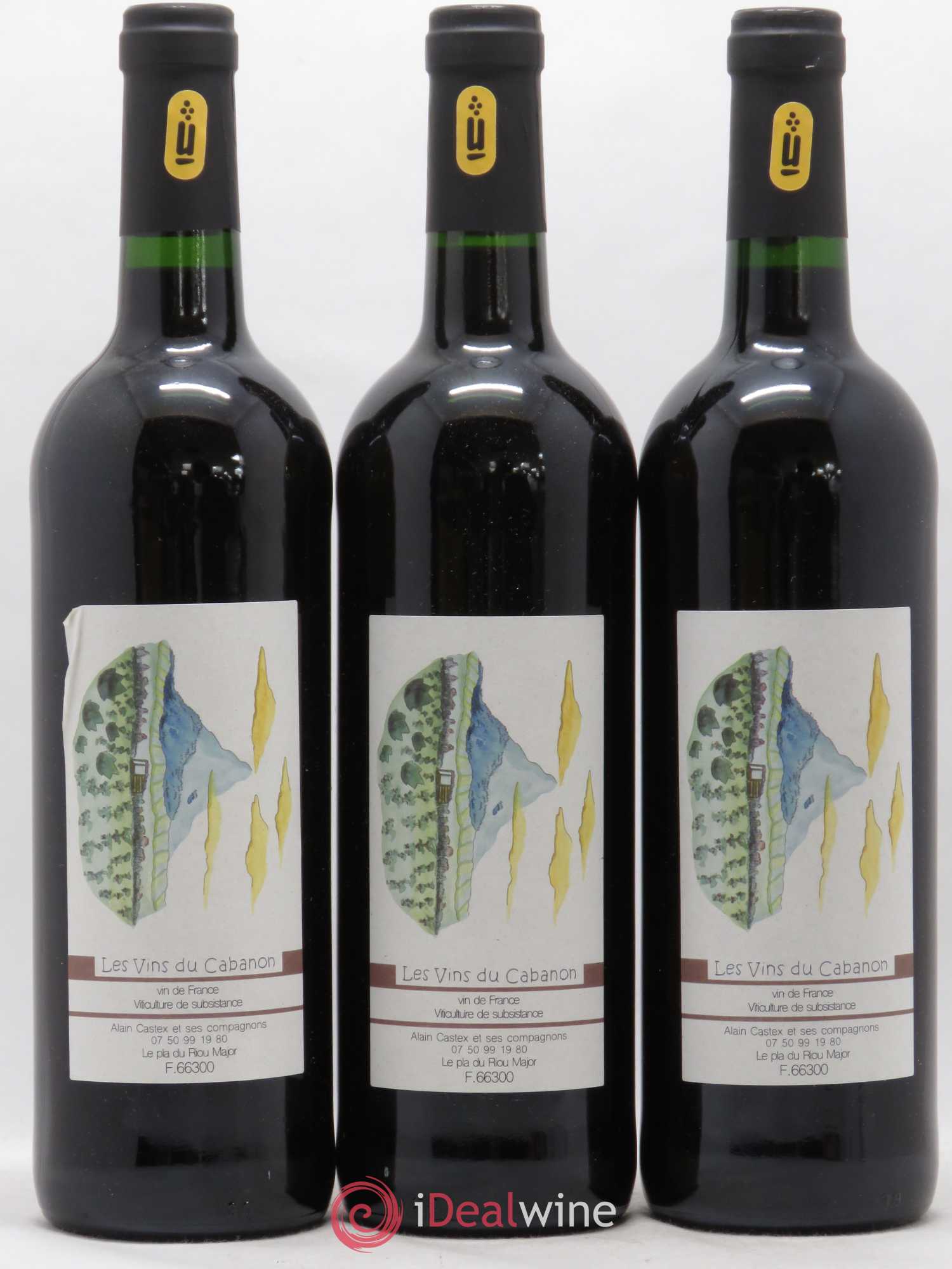 Vin de France Ezo Les Vins du Cabanon - Alain Castex 2018 - Lot de 3 bouteilles - 0
