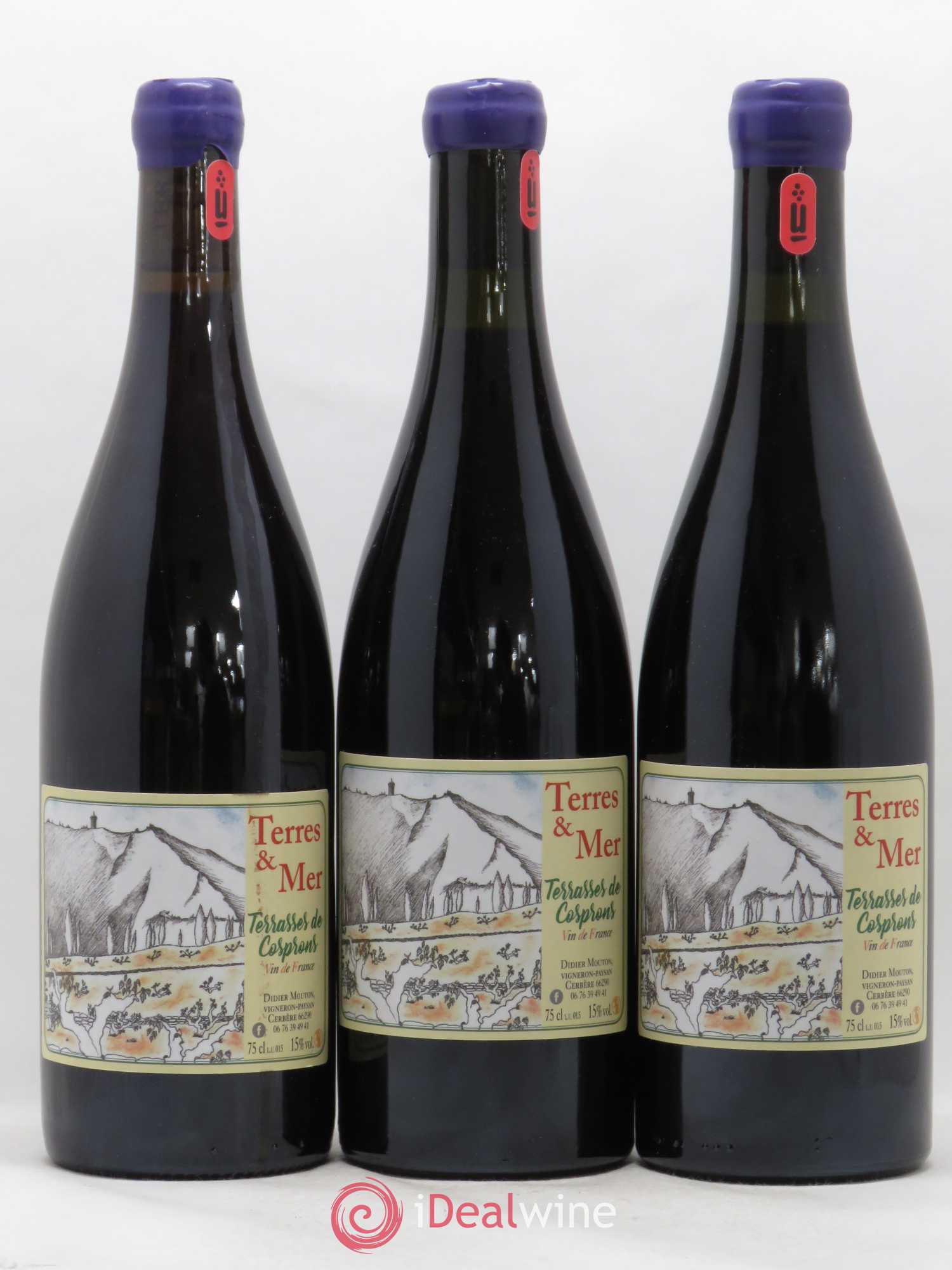 Vin de France Terres et Mer Terrasses de Cosprons 2015 - Lot de 3 bouteilles - 0