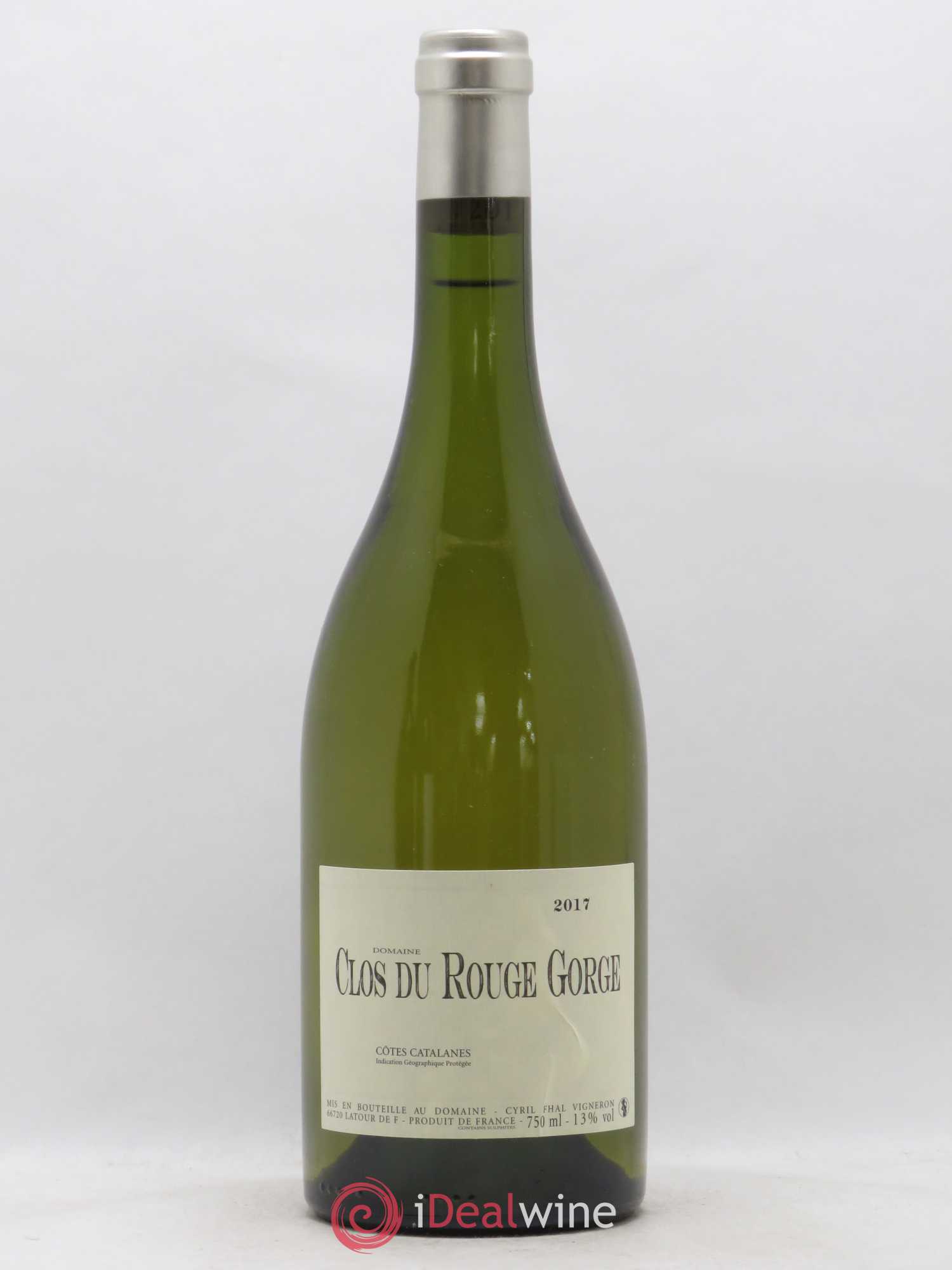Côtes Catalanes Clos du Rouge Gorge Cyril Fhal 2017 - Lot de 1 bouteille - 0