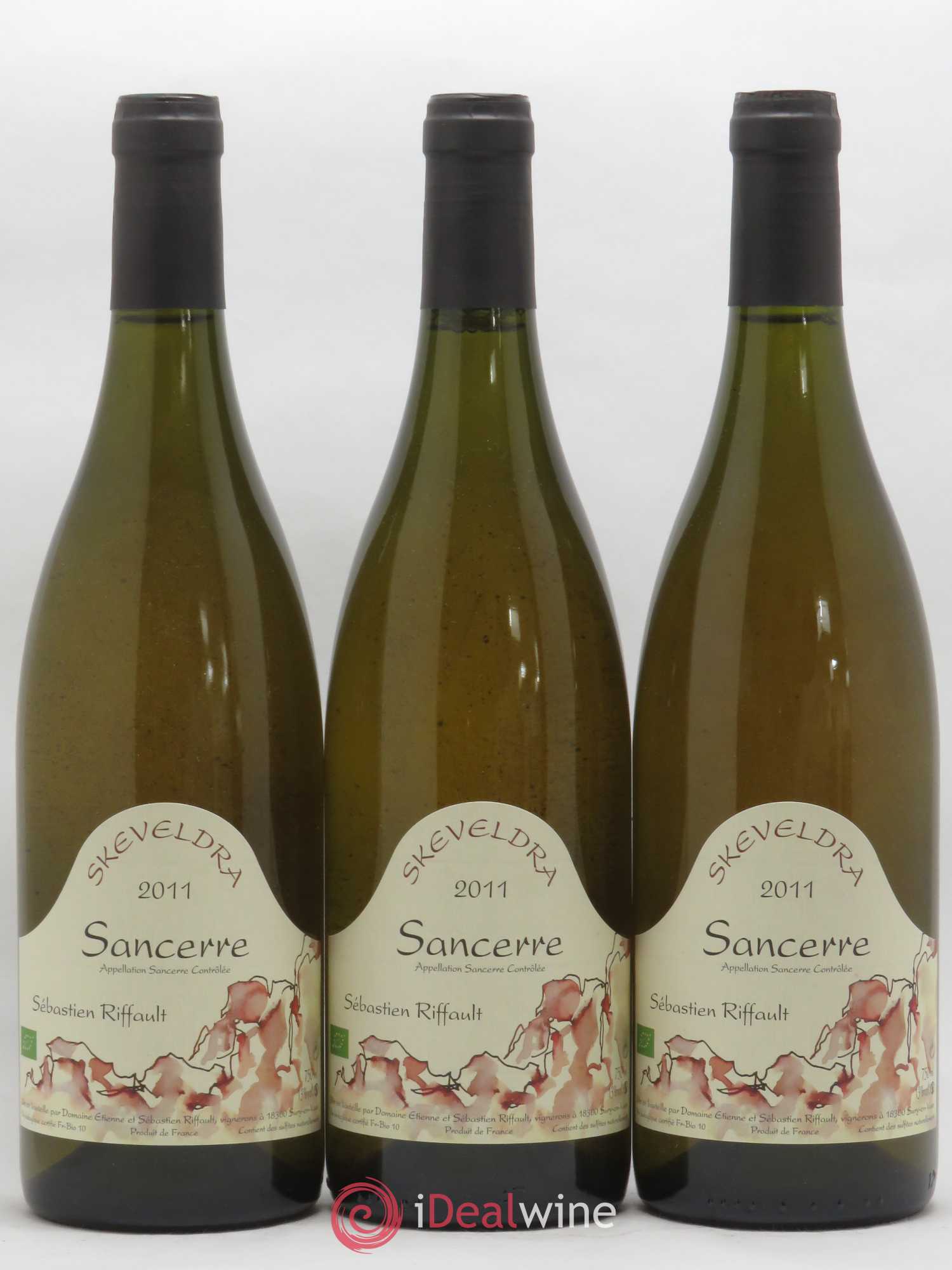 Sancerre Skeveldra Sébastien Riffault 2011 - Lot of 3 bottles - 0