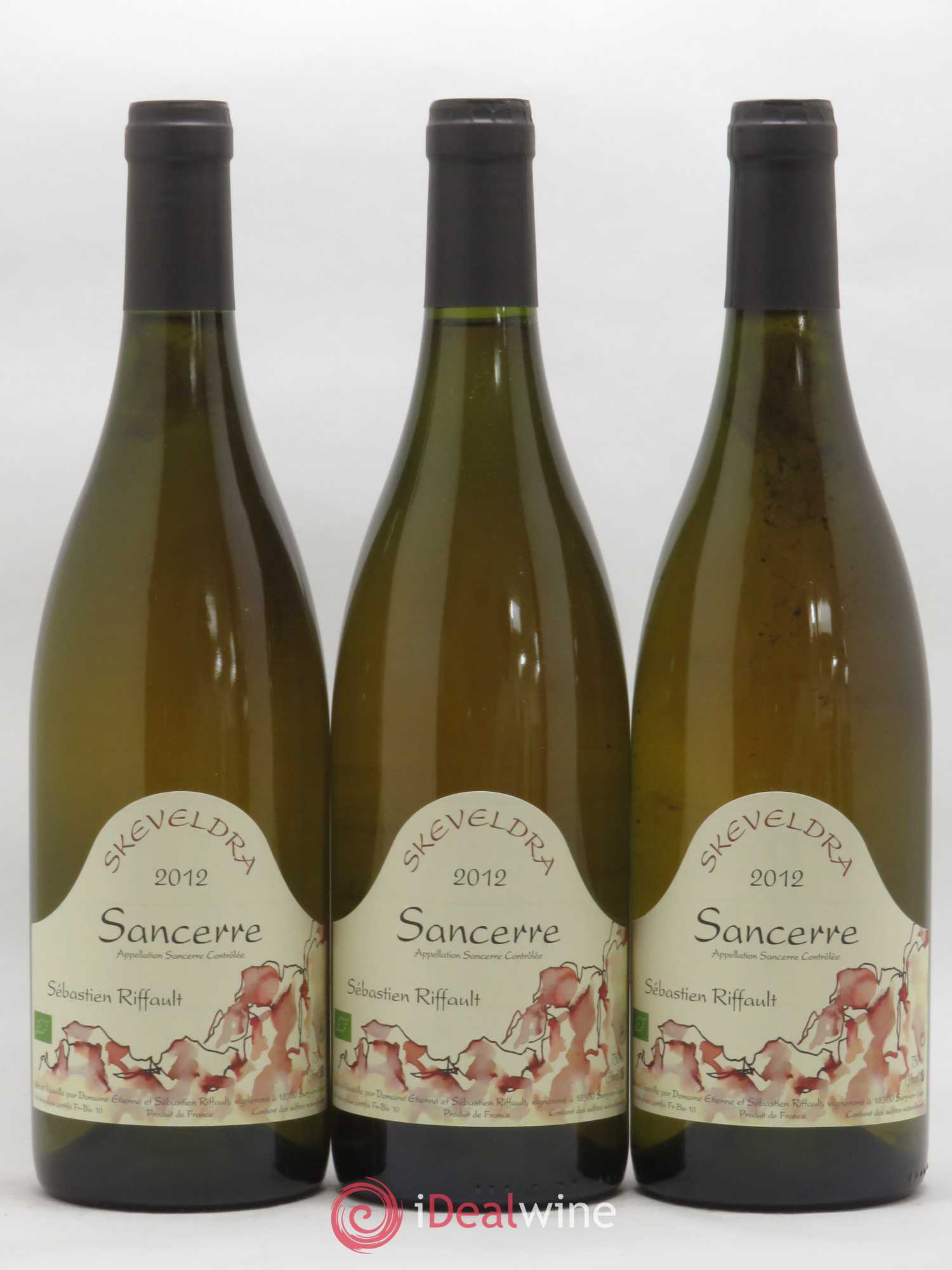 Sancerre Skeveldra Sébastien Riffault 2012 - Lot of 3 bottles - 0