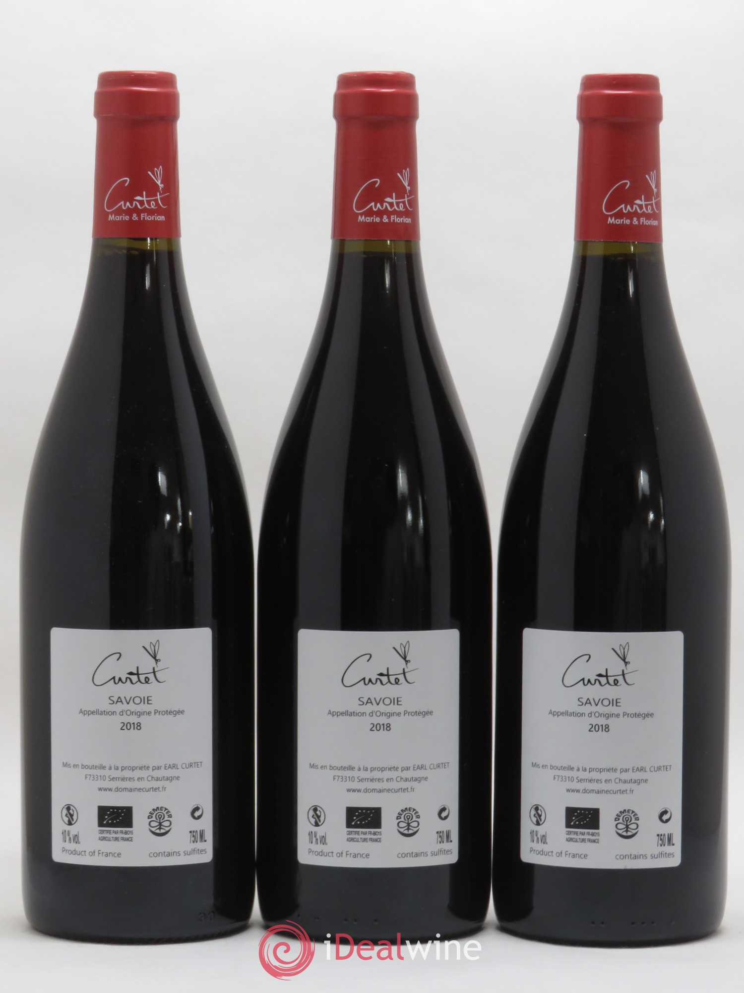 Vin de Savoie Frisson de Cimes Marie et Florian Curtet 2018 - Lot de 3 bouteilles - 1