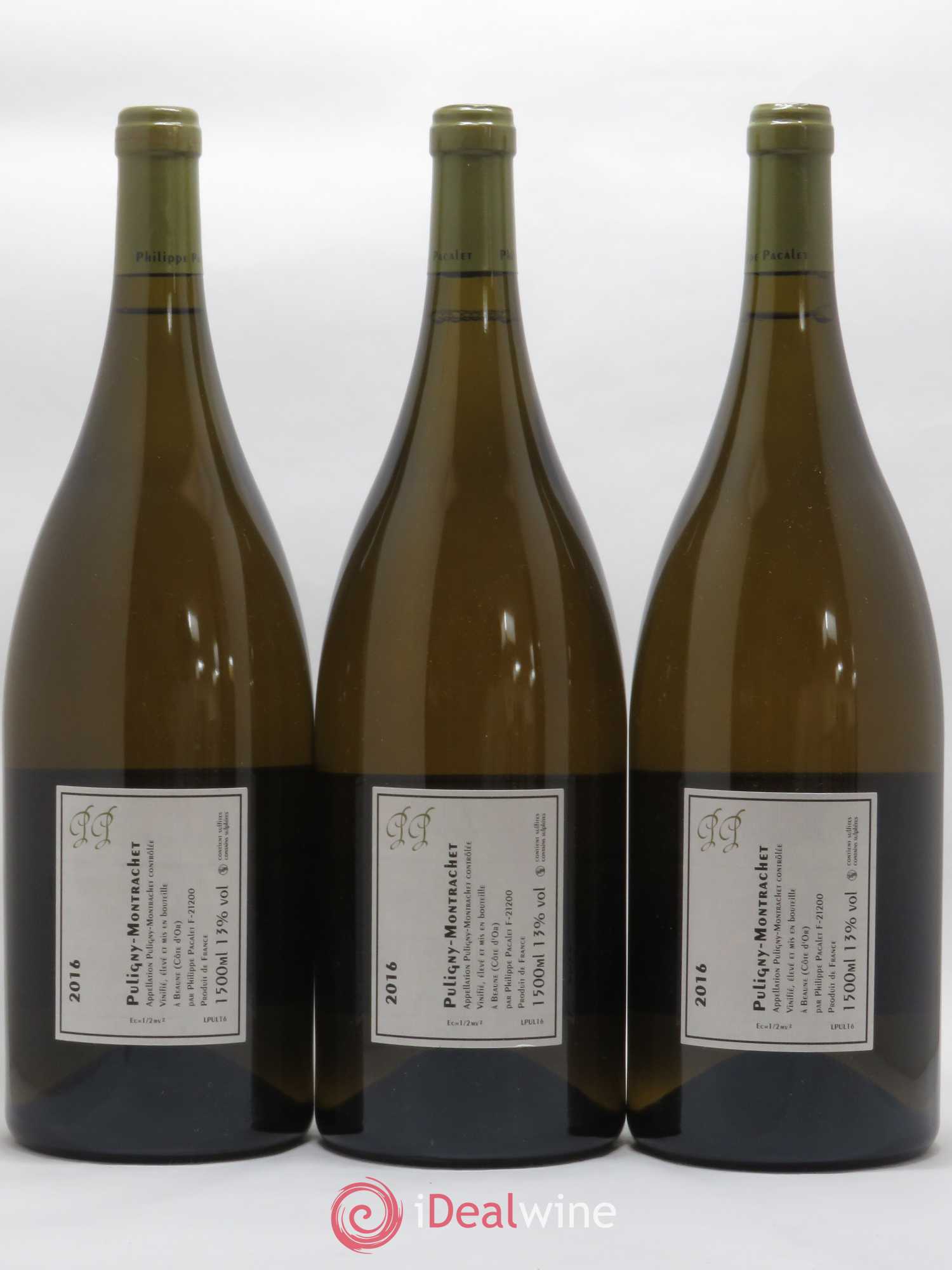 Puligny-Montrachet Philippe Pacalet 2016 - Posten von 3 Magnum - 1