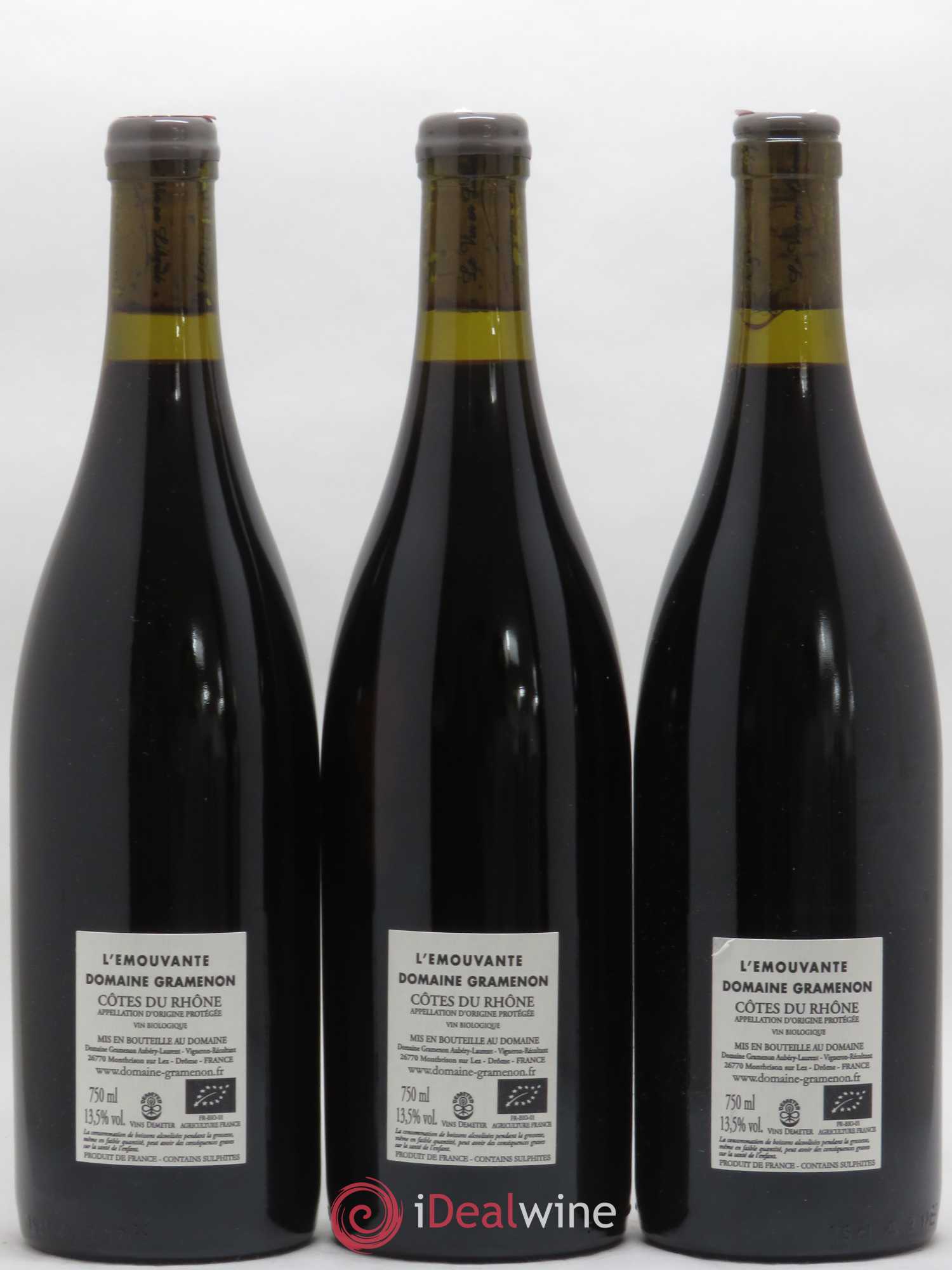 Côtes-du-Rhône L'émouvante Gramenon (Domaine) 2018 - Lot de 6 bouteilles - 2