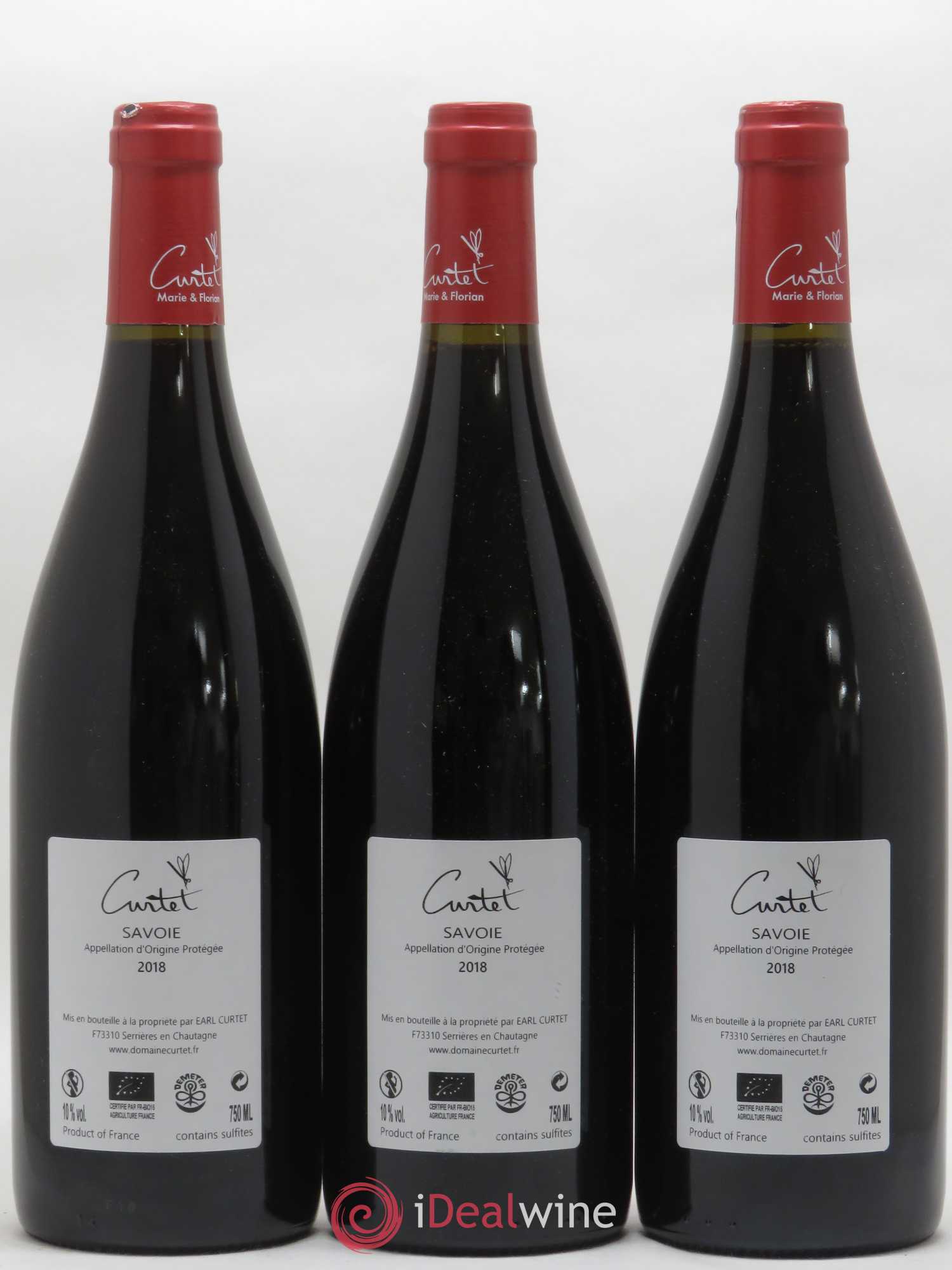 Vin de Savoie Frisson de Cimes Marie et Florian Curtet 2018 - Lot de 3 bouteilles - 1