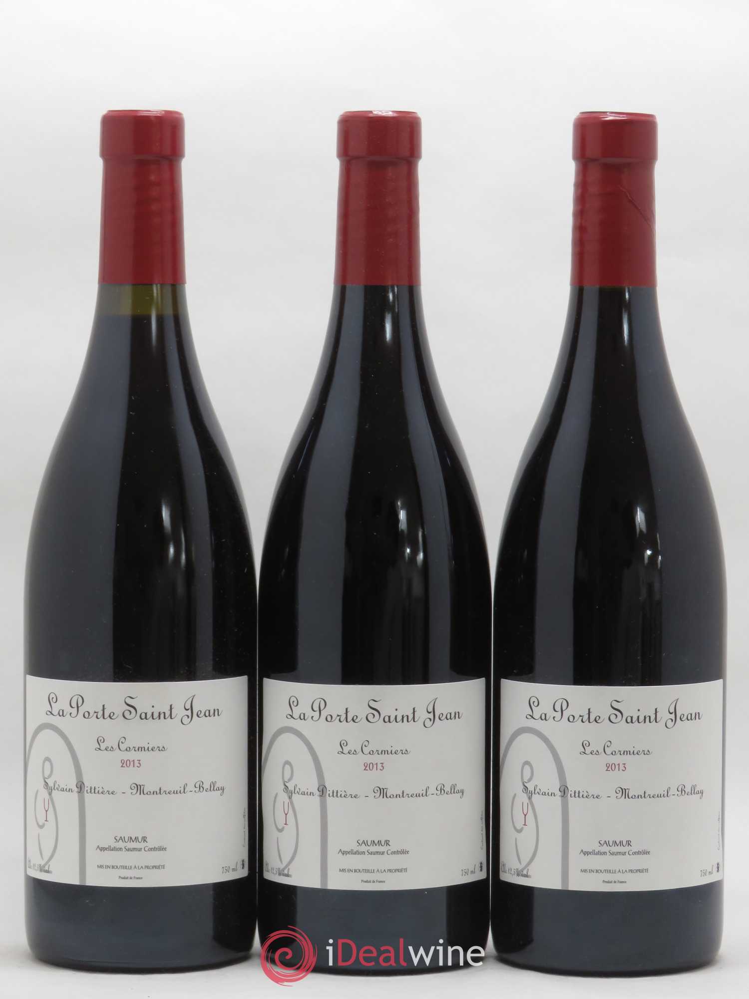 Saumur Les Cormiers La Porte Saint Jean 2013 - Lot de 3 bouteilles - 0
