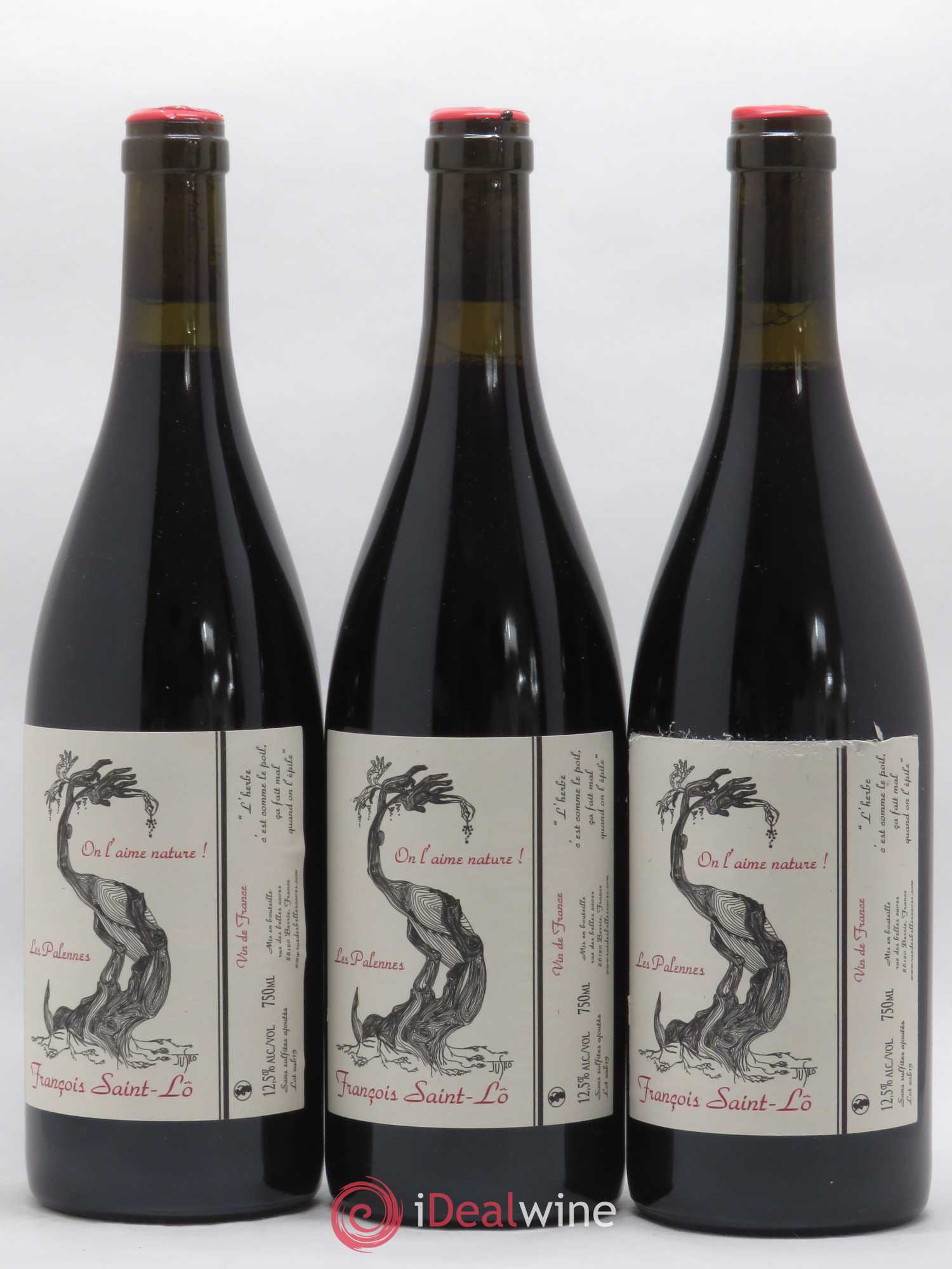 Vin de France On L'Aime Nature Francois Saint Lo 2015 - Posten von 3 Flaschen - 0