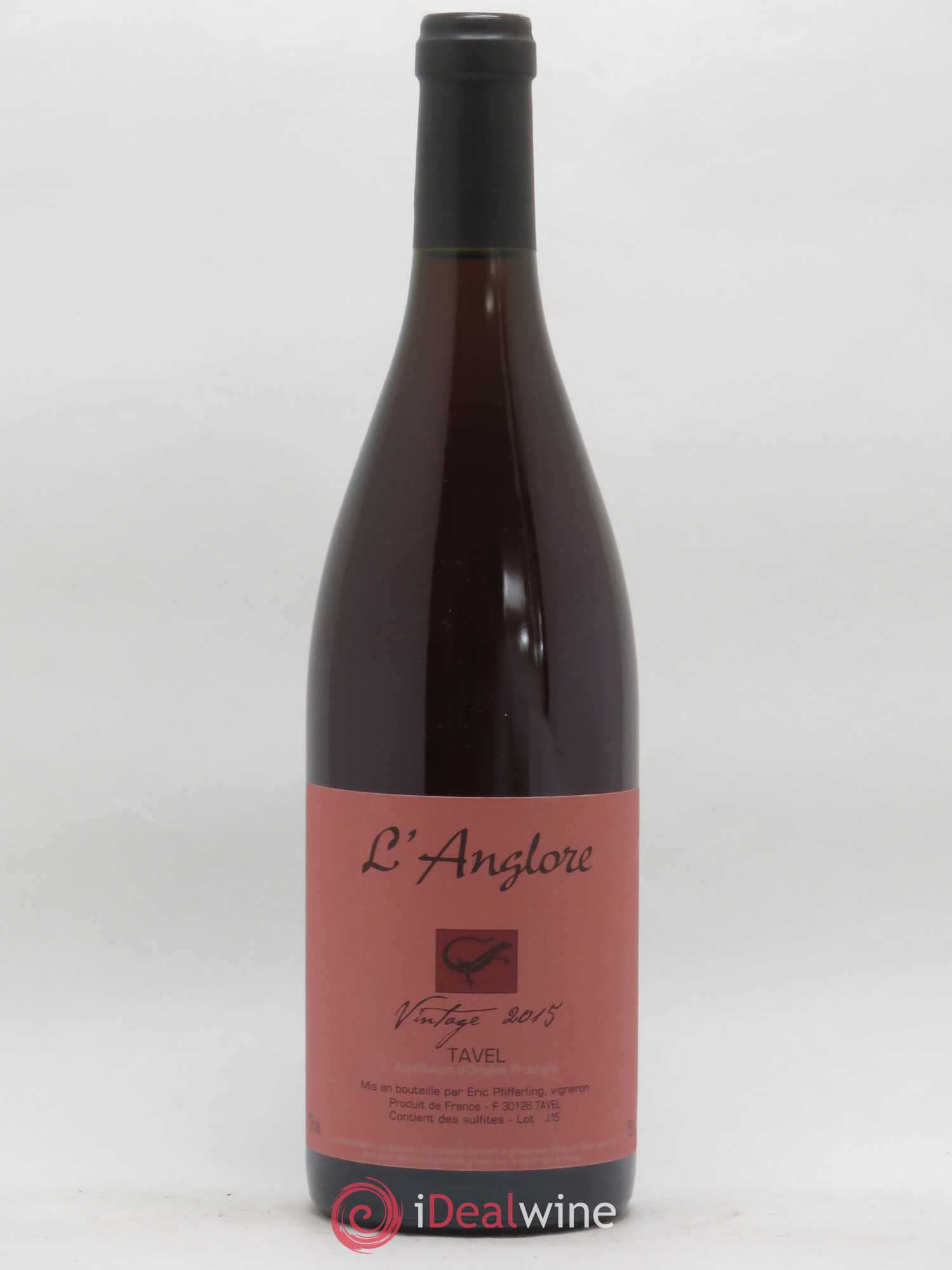 Tavel Vintage L'Anglore 2015 - Lot de 1 bouteille - 0