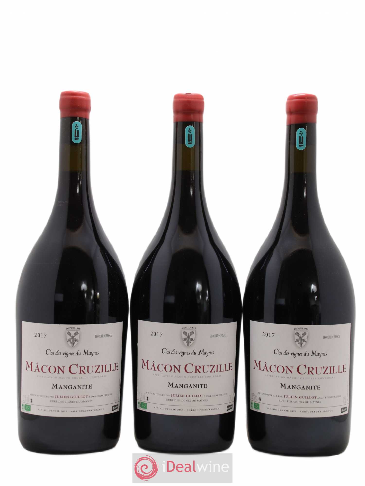 Mâcon-Cruzille Manganite Les Vignes du Maynes 2017 - Lot de 3 magnums - 0