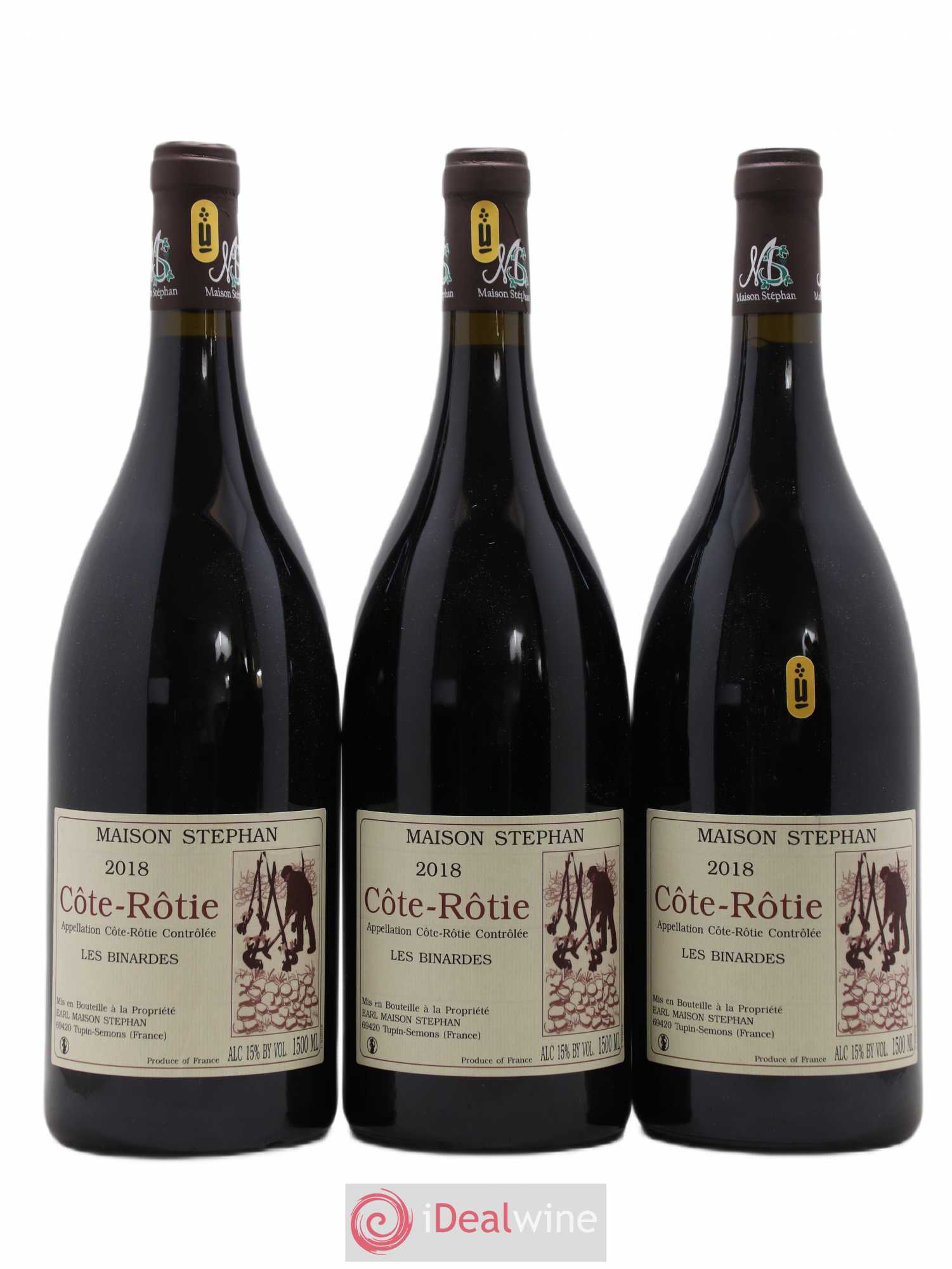 Côte-Rôtie Les Binardes Jean-Michel Stephan 2018 - Lot de 3 magnums - 0