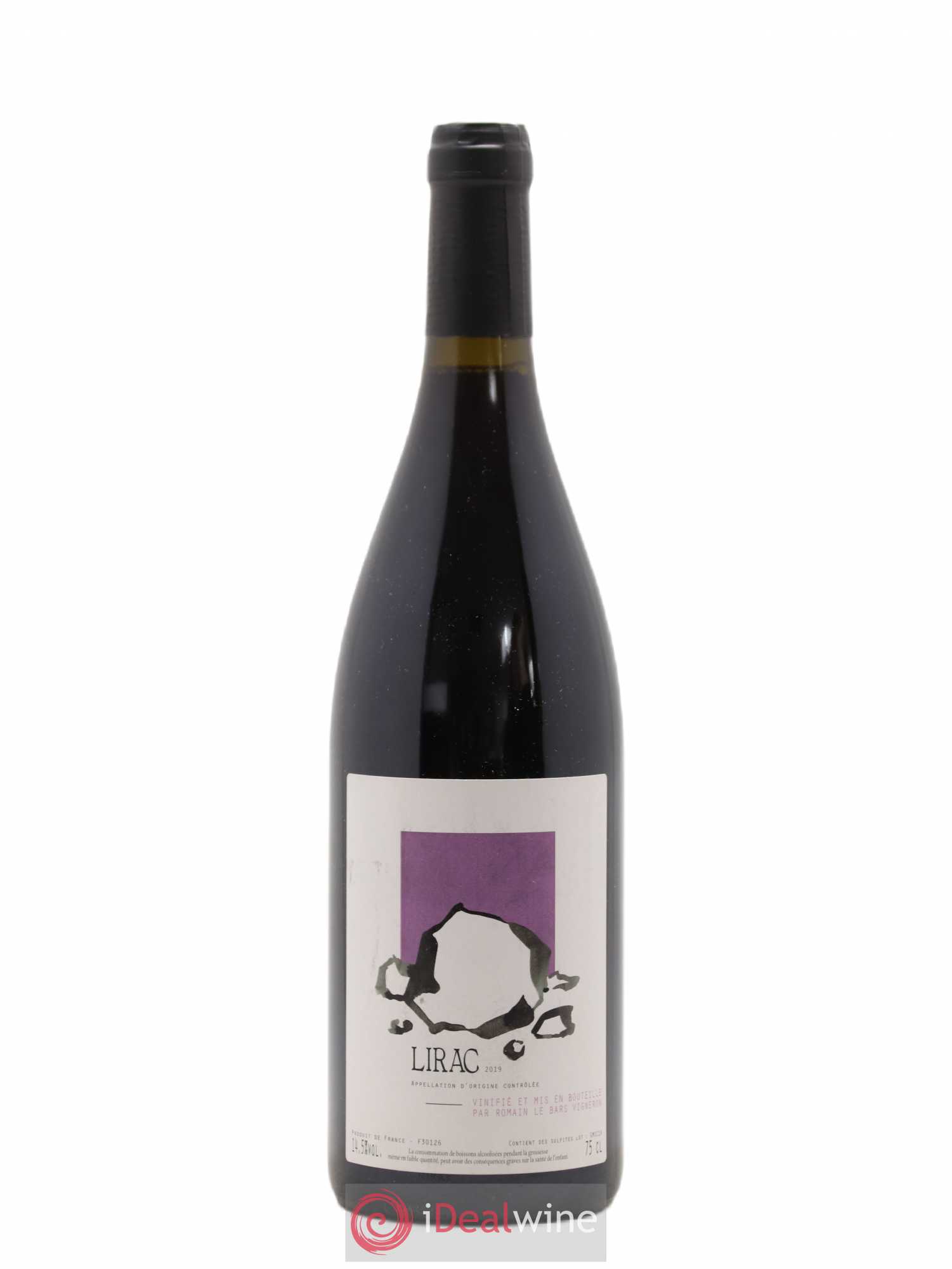 Lirac Romain Le Bars 2019 - Lot de 1 bouteille - 0
