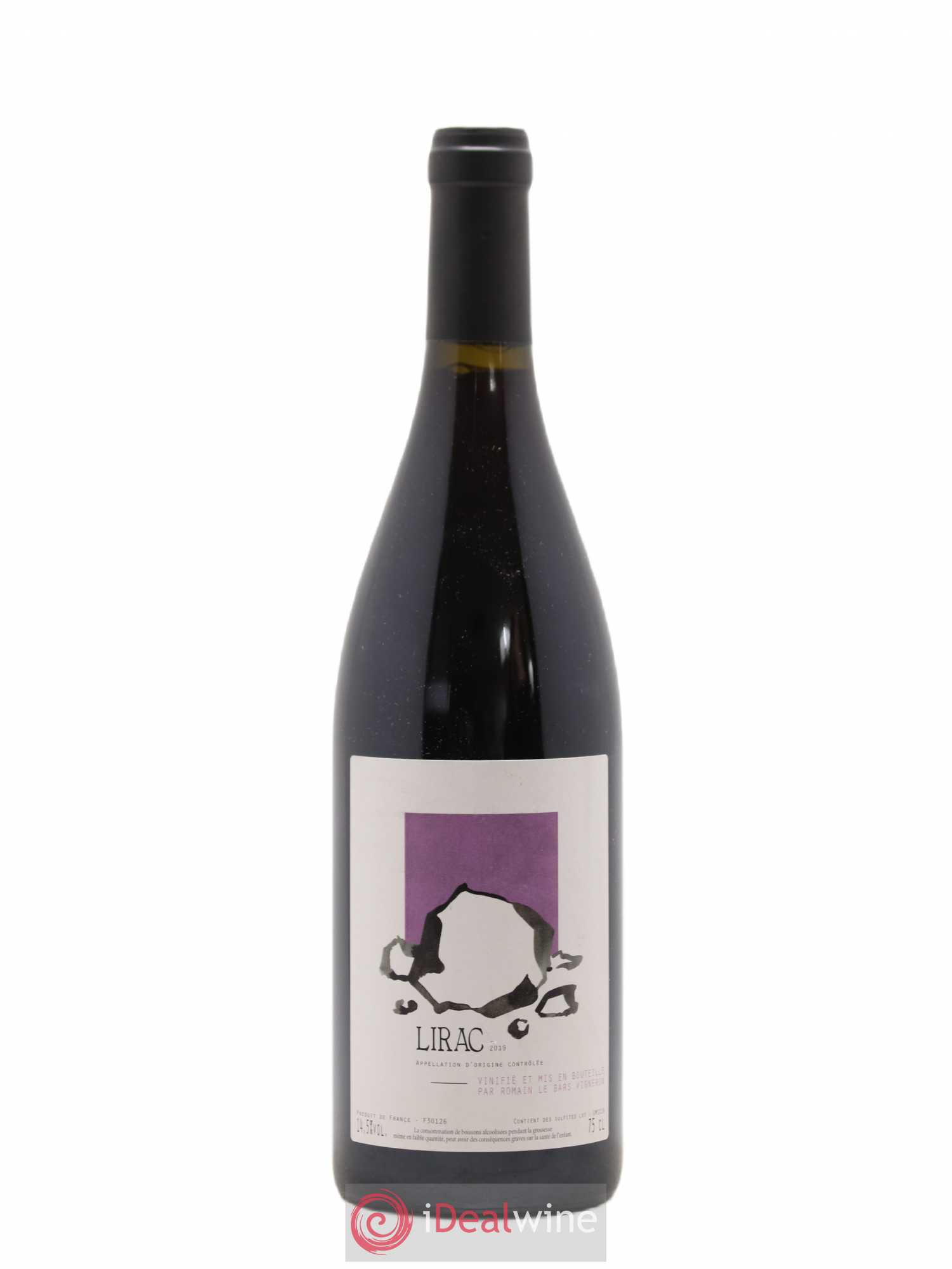 Lirac Romain Le Bars 2019 - Lot de 1 bouteille - 0
