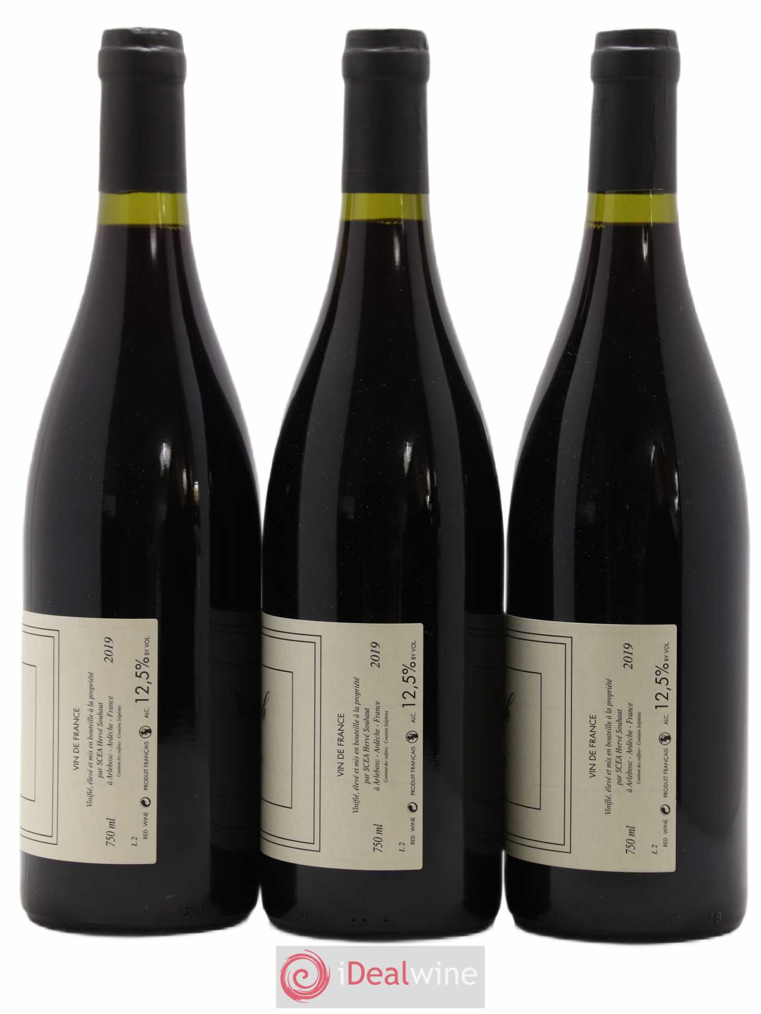 Ardèche Syrah Hervé Souhaut - Domaine Romaneaux-Destezet 2019 - Lot de 3 bouteilles - 1