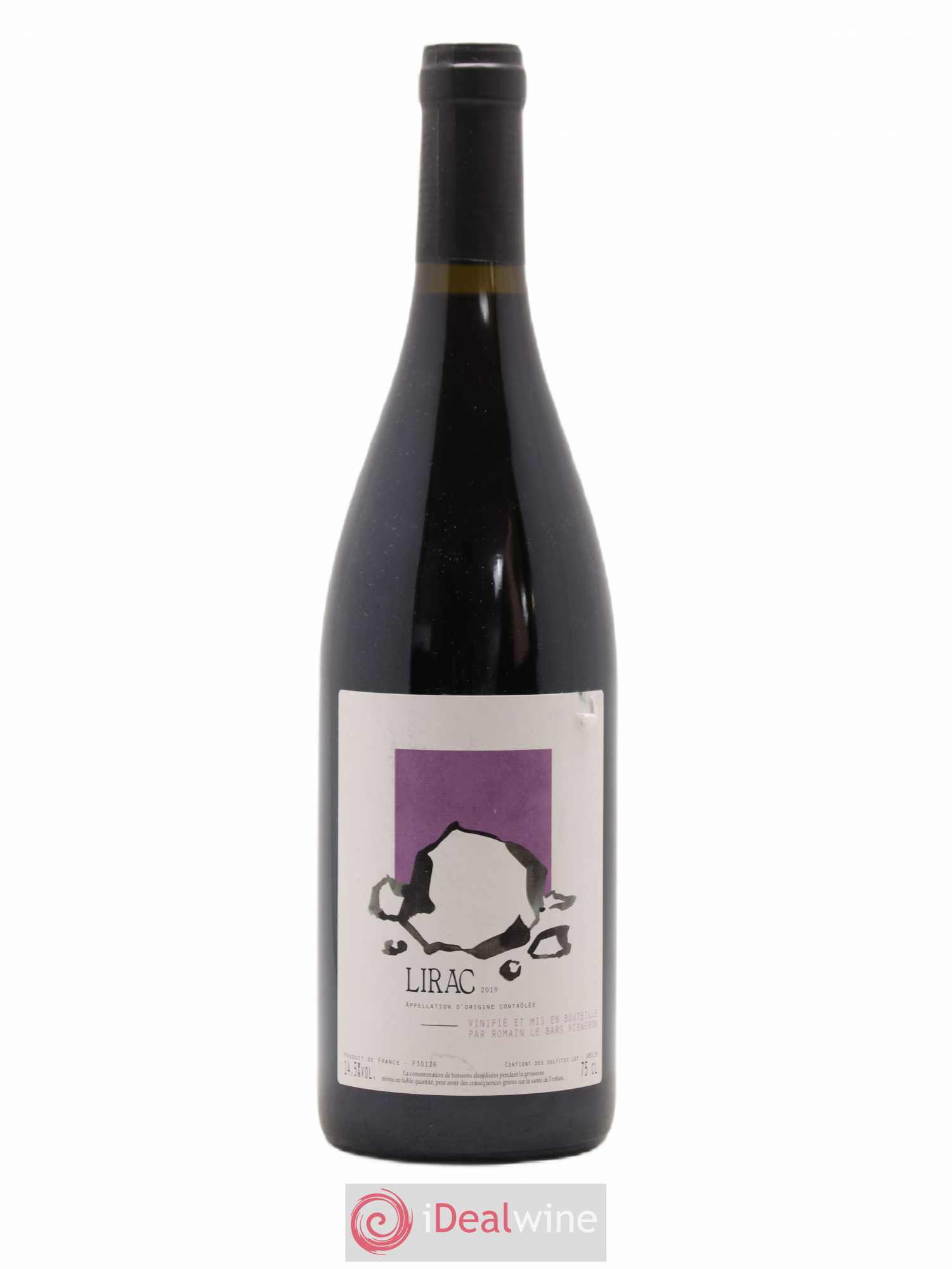 Lirac Romain Le Bars 2019 - Lot de 1 bouteille - 0
