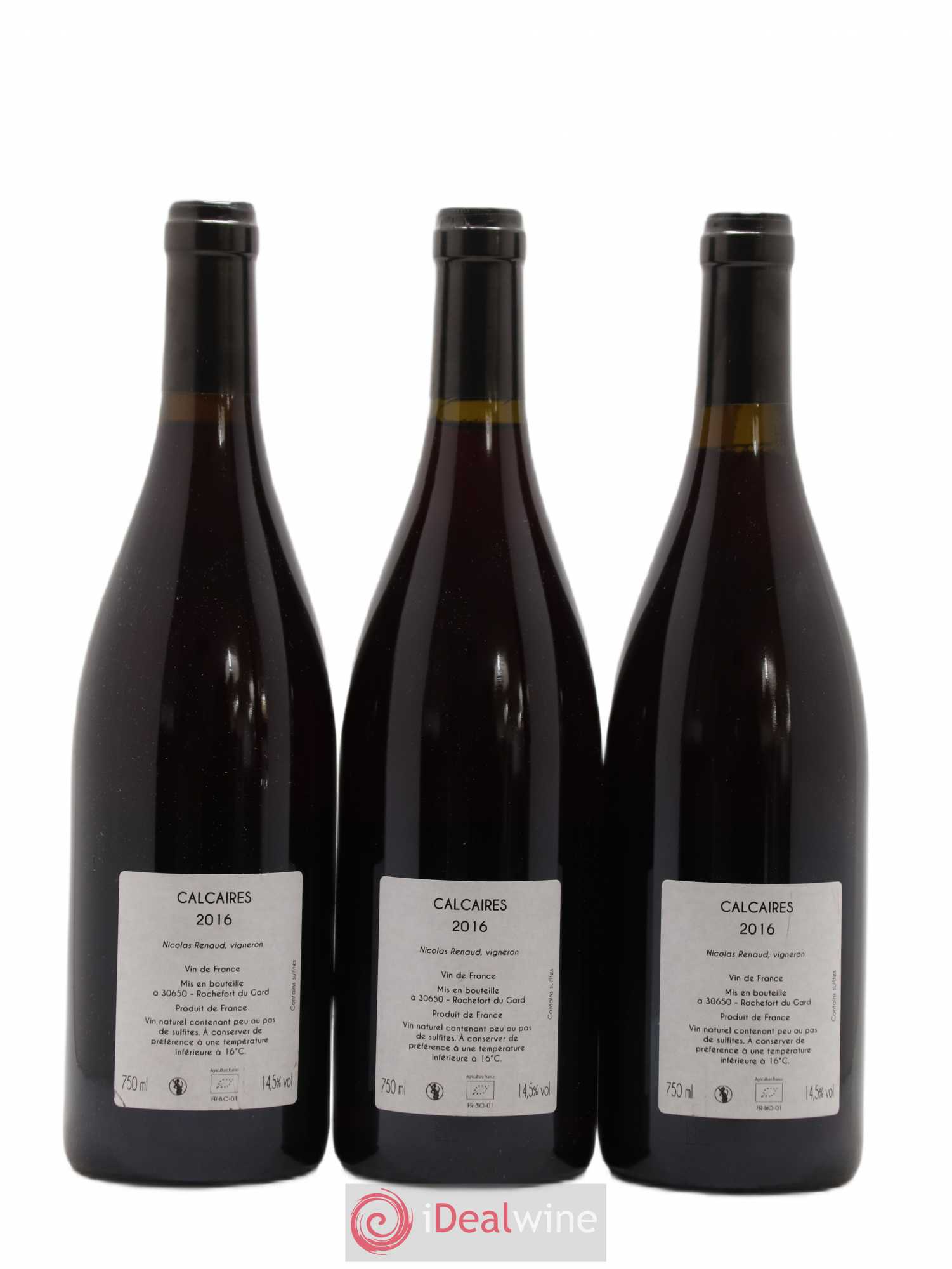 Vin de France Calcaires Clos des Grillons 2016 - Lot de 3 bouteilles - 1