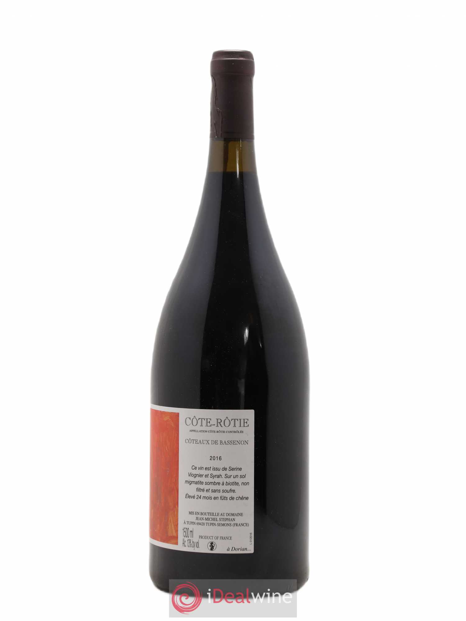 Côte-Rôtie Coteaux de Bassenon Jean-Michel Stephan 2016 - Lot de 1 magnum - 1