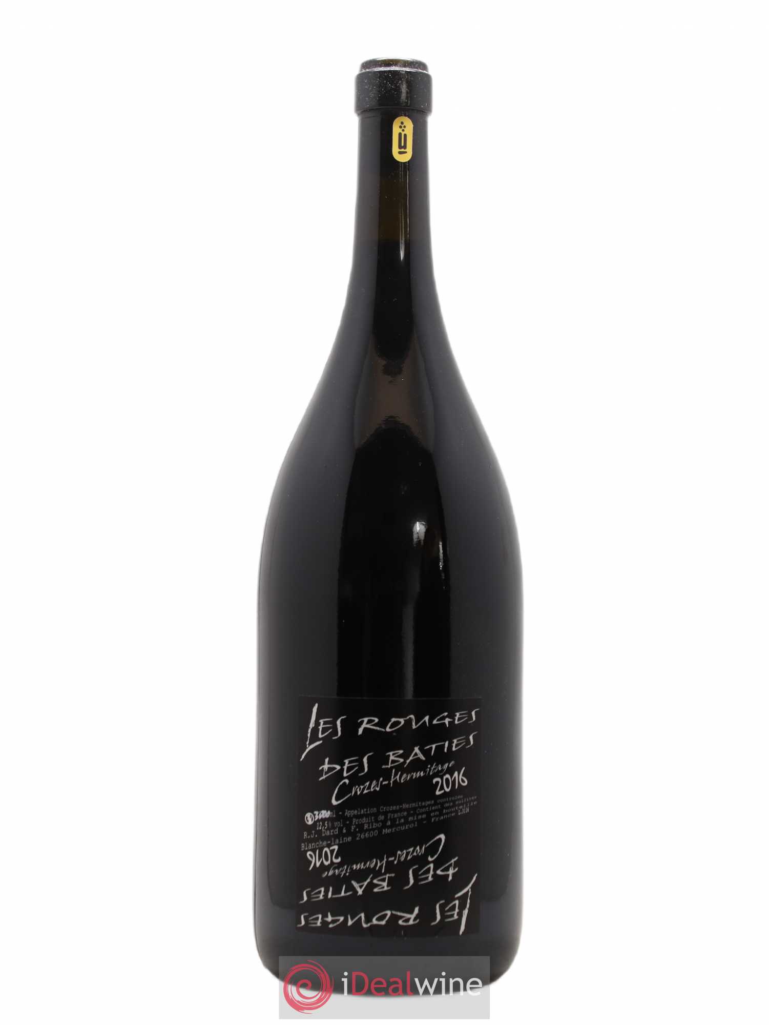 Crozes-Hermitage Les Rouges des Bâties Dard et Ribo (Domaine) 2016 - Lot of 1 double magnum - 0
