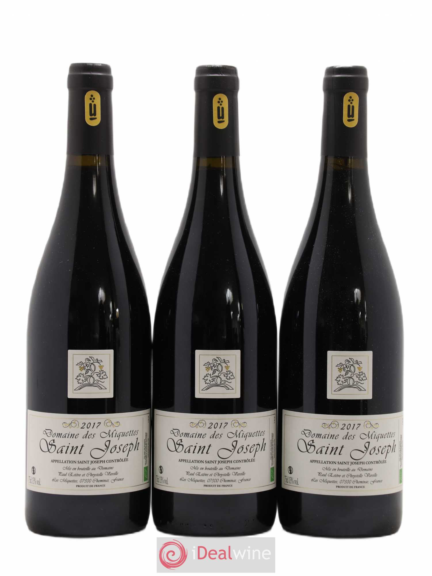 Saint-Joseph Miquettes (Domaine des) 2017 - Lot de 3 bouteilles - 0