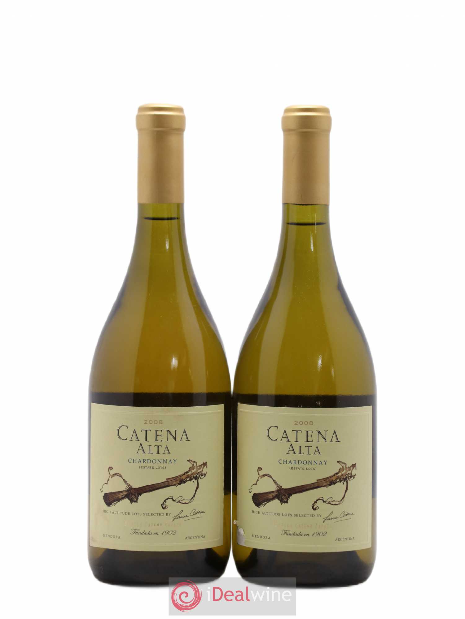Mendoza Mendoza Catena Zapata Chardonnay Catena Alta 2008 - Posten von 2 Flaschen - 0