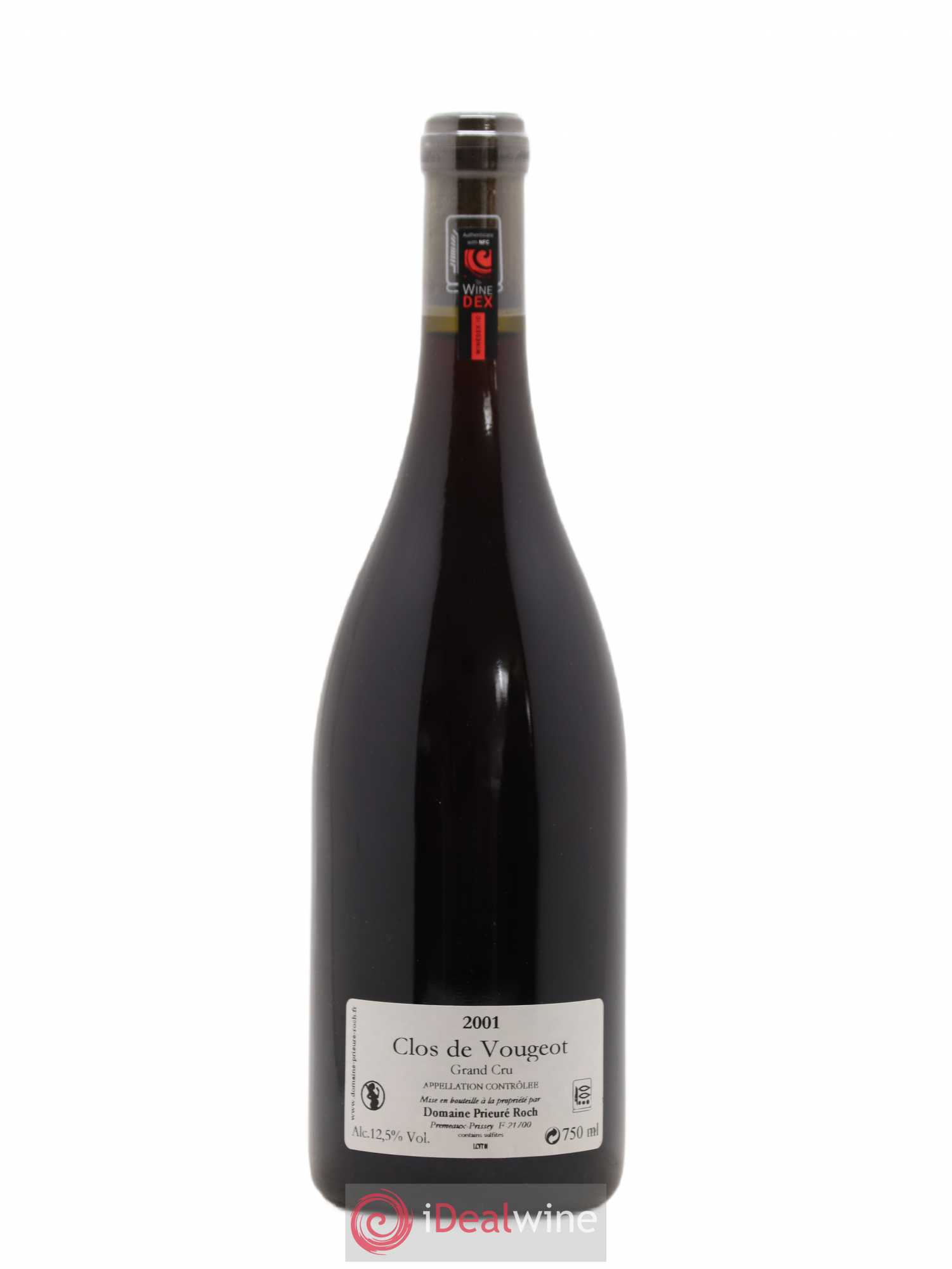 Clos de Vougeot Grand Cru Prieuré Roch 2001 - Lot de 1 bouteille - 1