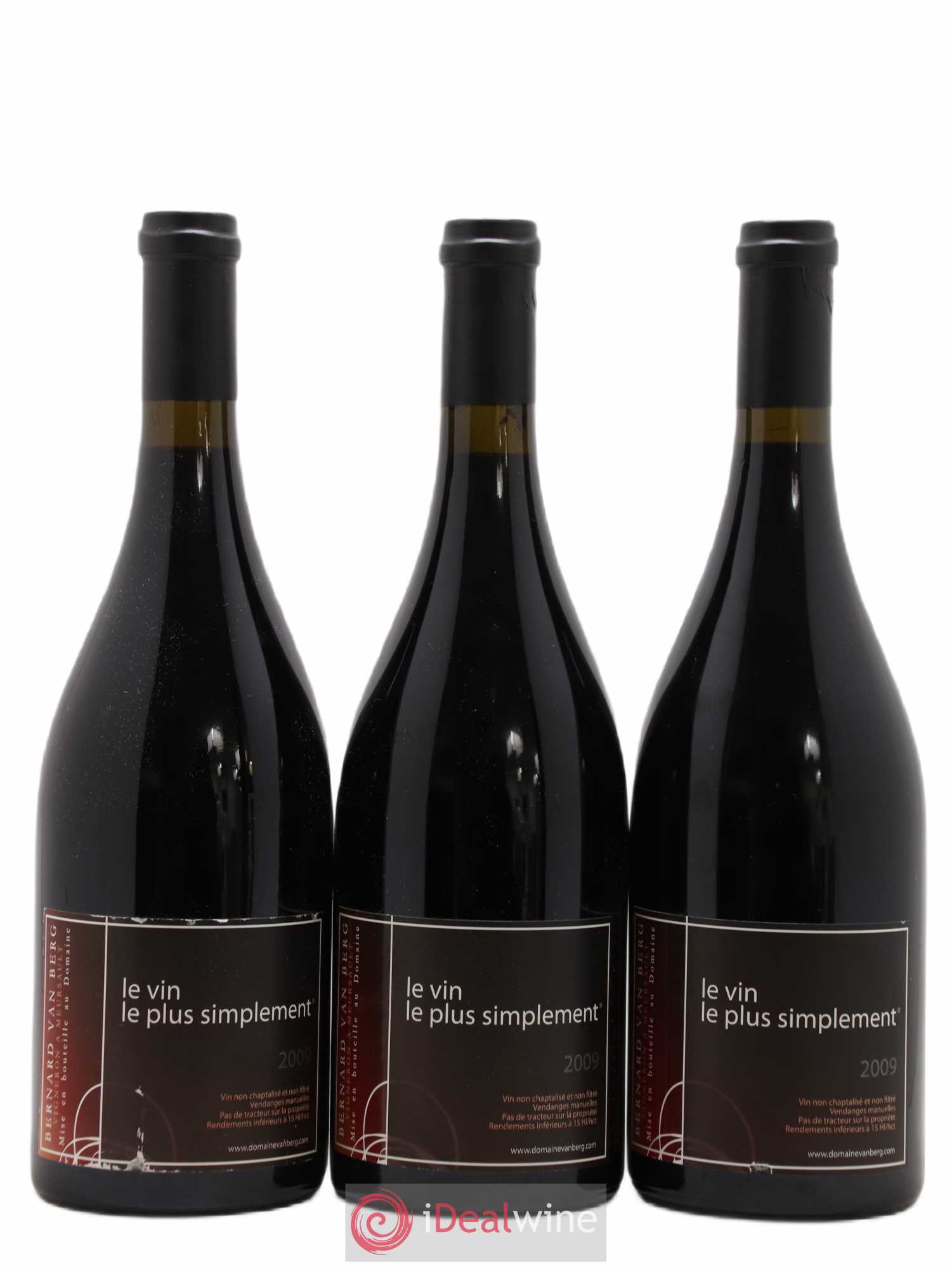 Bourgogne Grand Ordinaire Les Gamets Bernard Van Berg 2009 - Lot de 3 bouteilles - 0