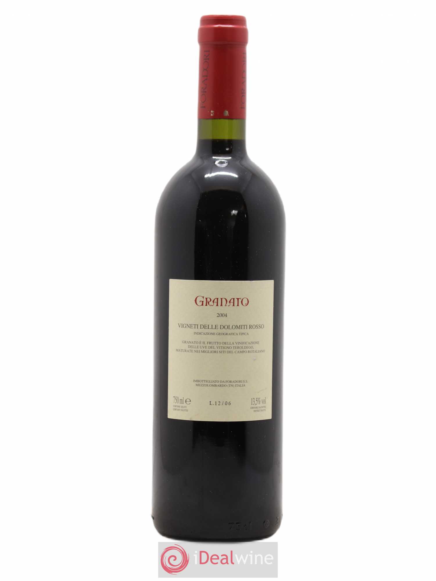 Vigneti delle Dolomiti IGT Granato Elisabetta Foradori 2004 - Lot de 1 bouteille - 1