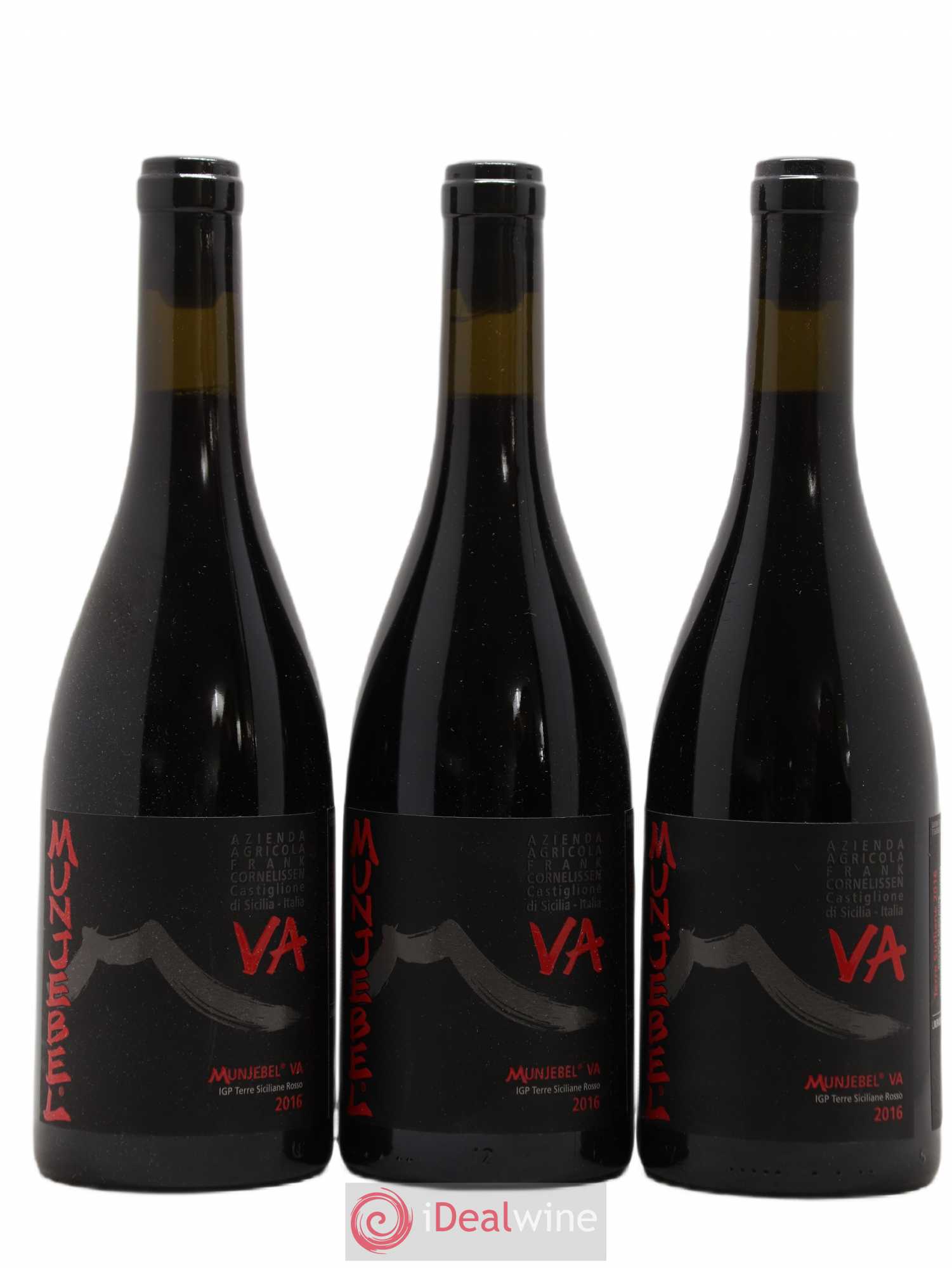 Terre Siciliane IGT Munjebel PA Frank Cornelissen 2016 - Lot de 3 bouteilles - 0