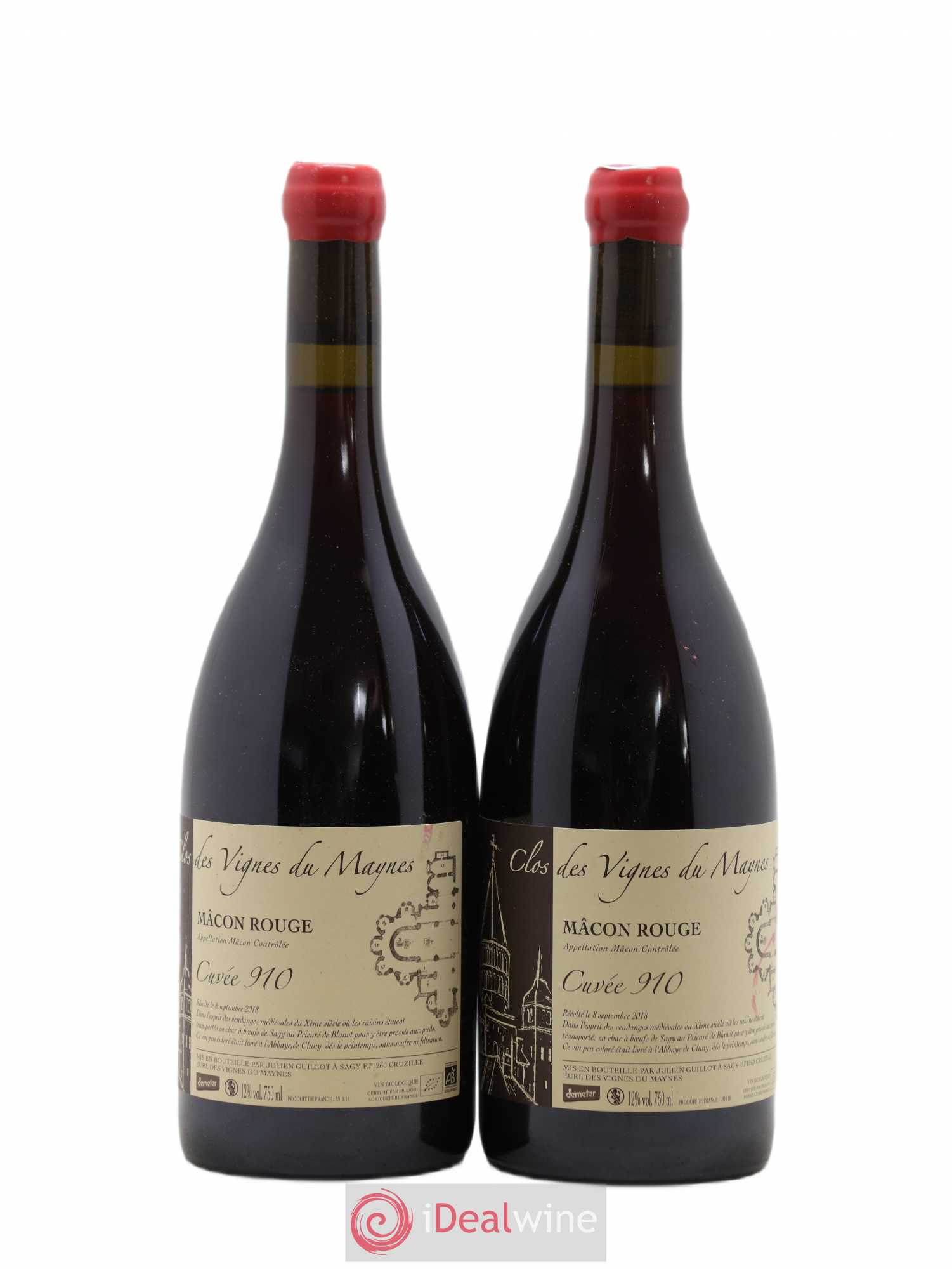 Mâcon Cuvée 910 Les Vignes du Maynes 2018 - Lot de 2 bouteilles - 0