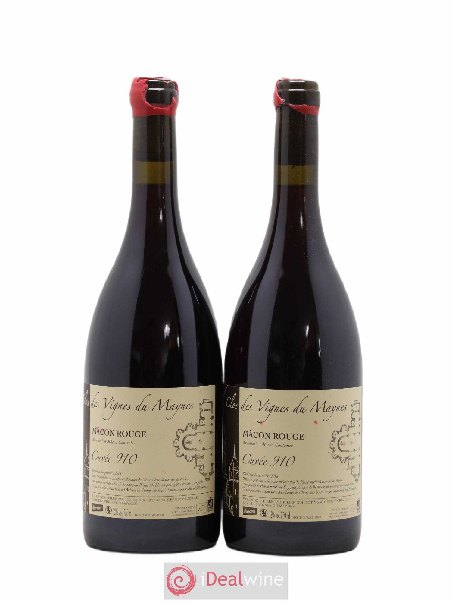 Mâcon Cuvée 910 Les Vignes du Maynes 2018 - Lot de 2 bouteilles - 0