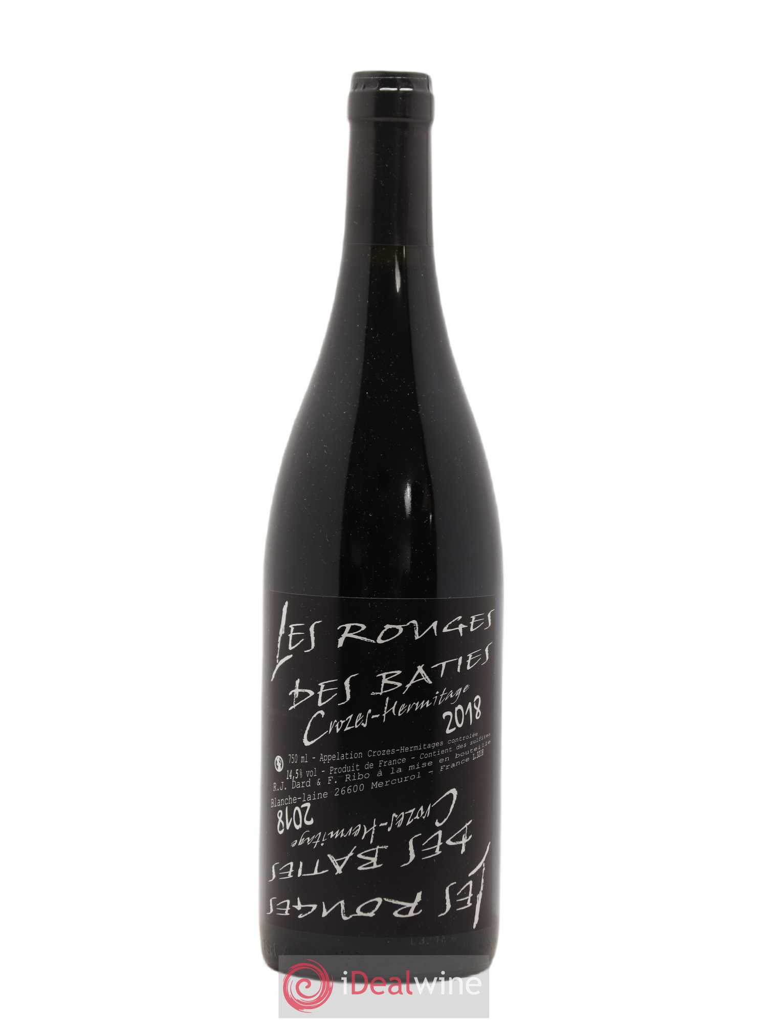 Crozes-Hermitage Les Rouges des Bâties Dard et Ribo (Domaine) 2018 - Lot de 1 bouteille - 0