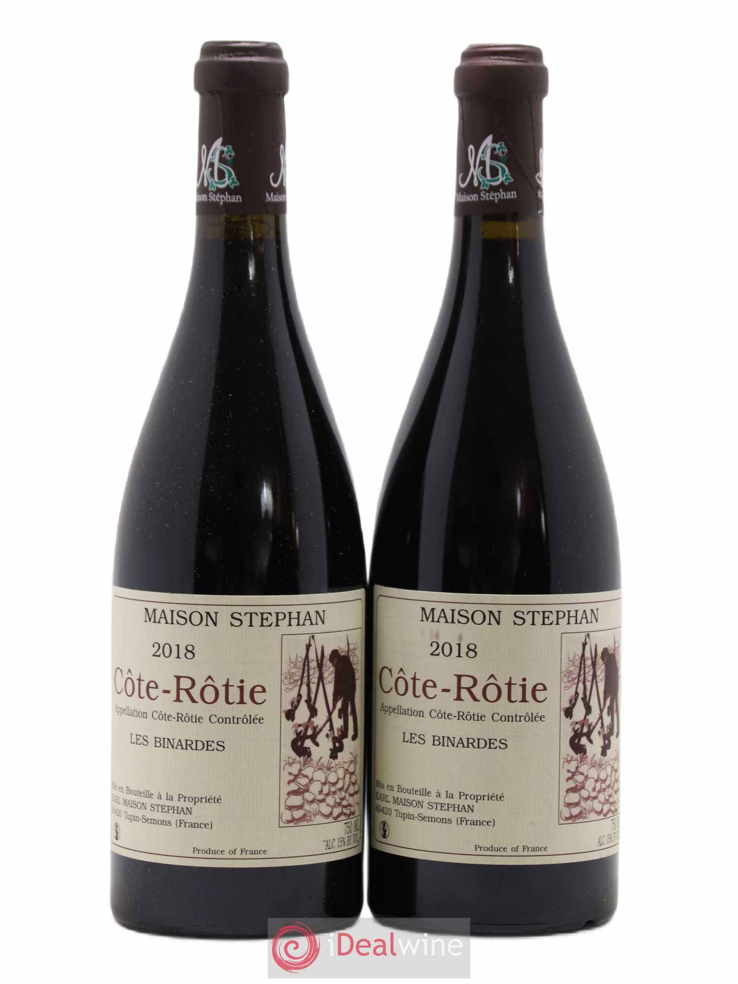 Côte-Rôtie Les Binardes Jean-Michel Stephan 2018 - Lot de 2 bouteilles - 0